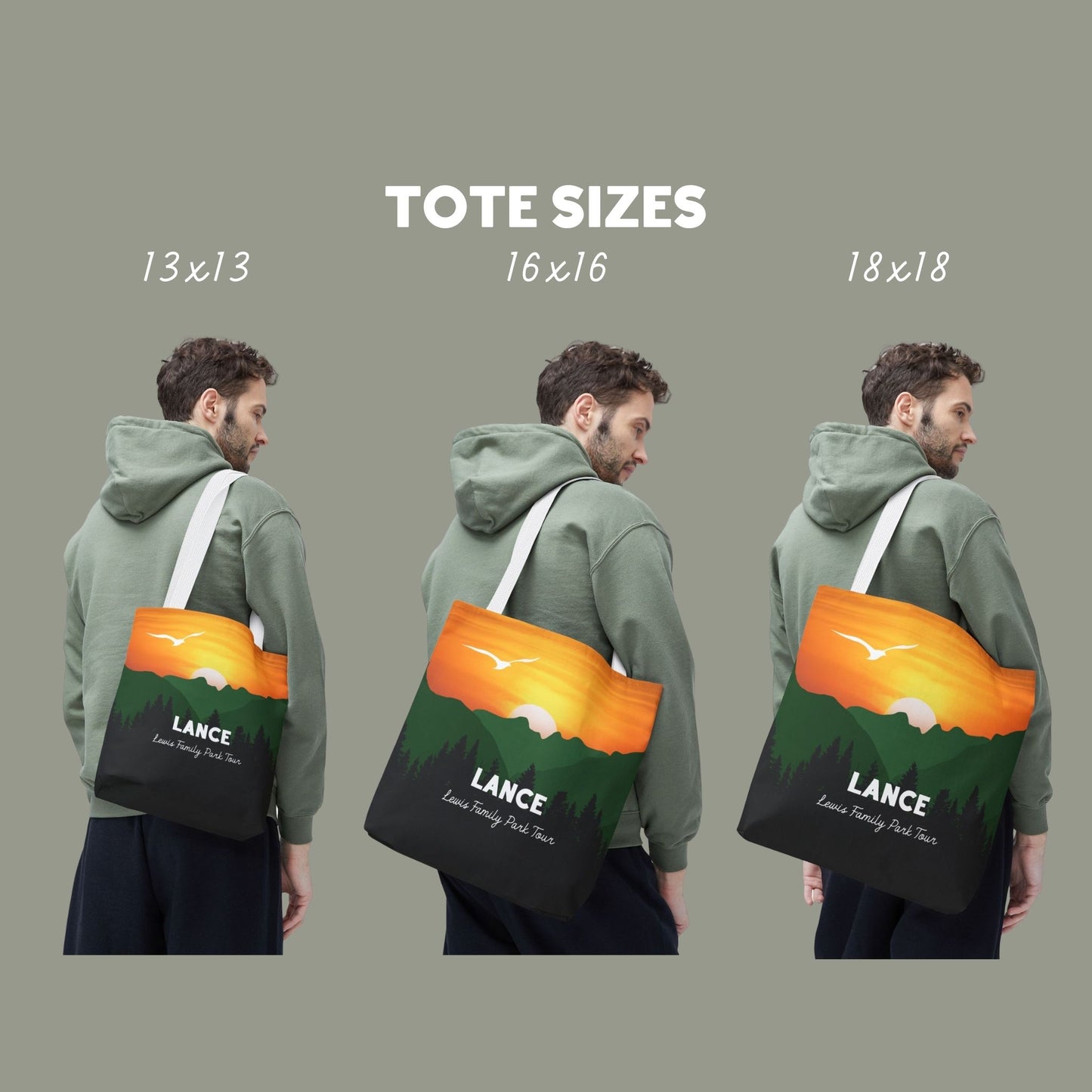 Personalized Mountain Vacation Tote Bag