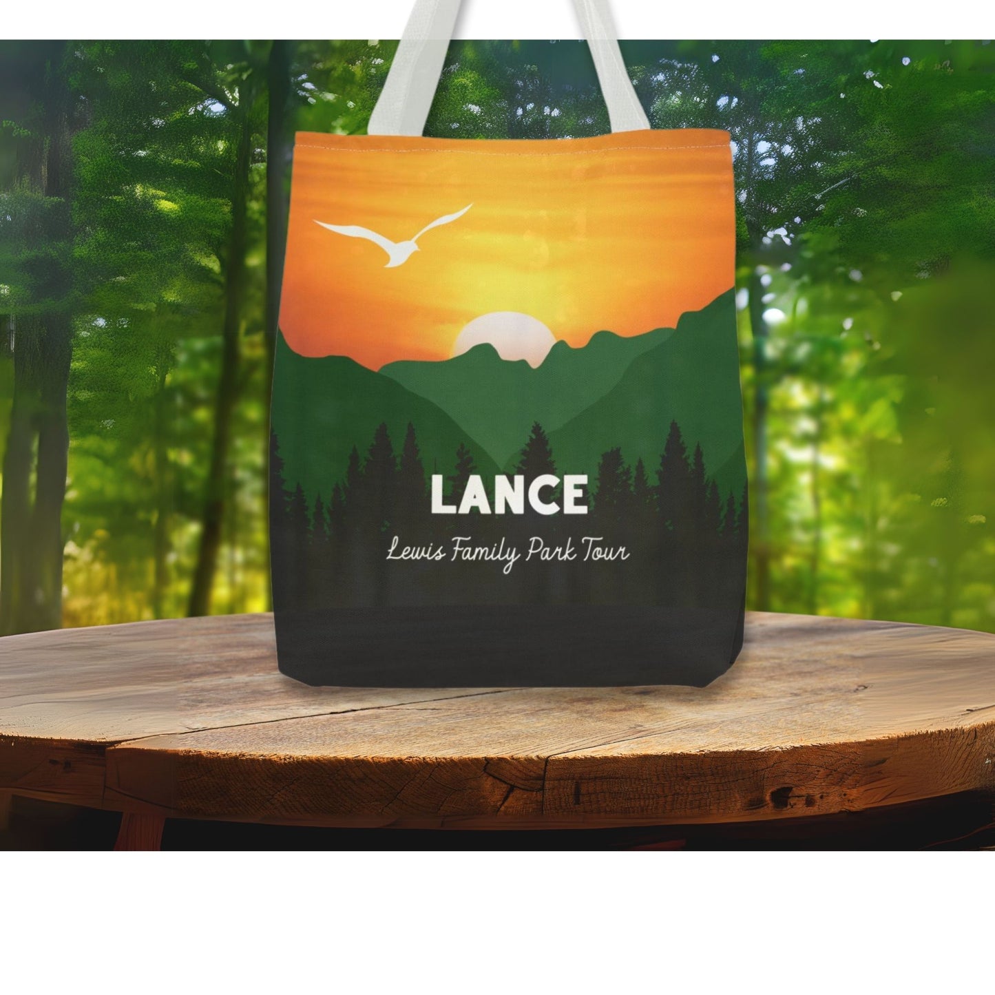 Personalized Mountain Vacation Tote Bag