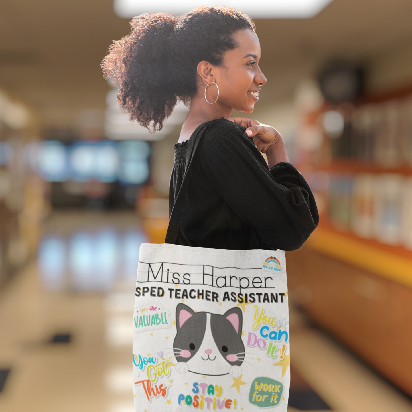 Personalized Special Education Teacher Tote Bag