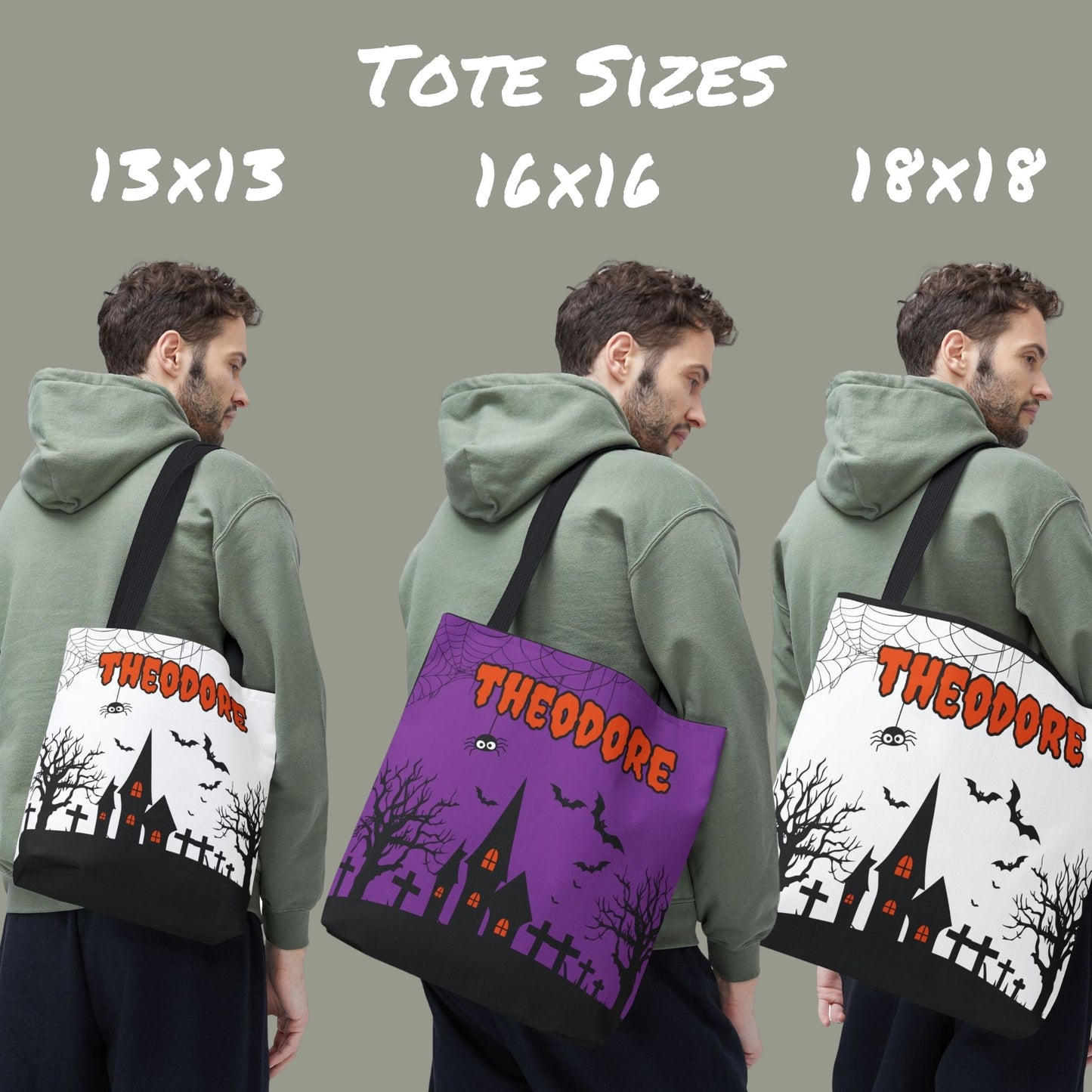 Personalized Spooky Halloween Trick or Treat Bag