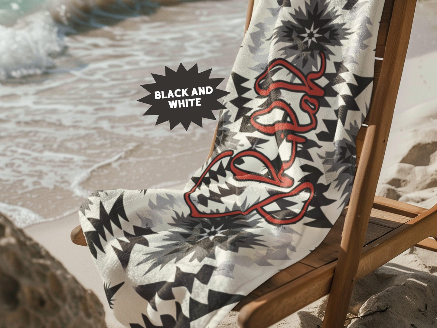 Custom Beach Towel: Personalized Southwest Towel - 4 Designs