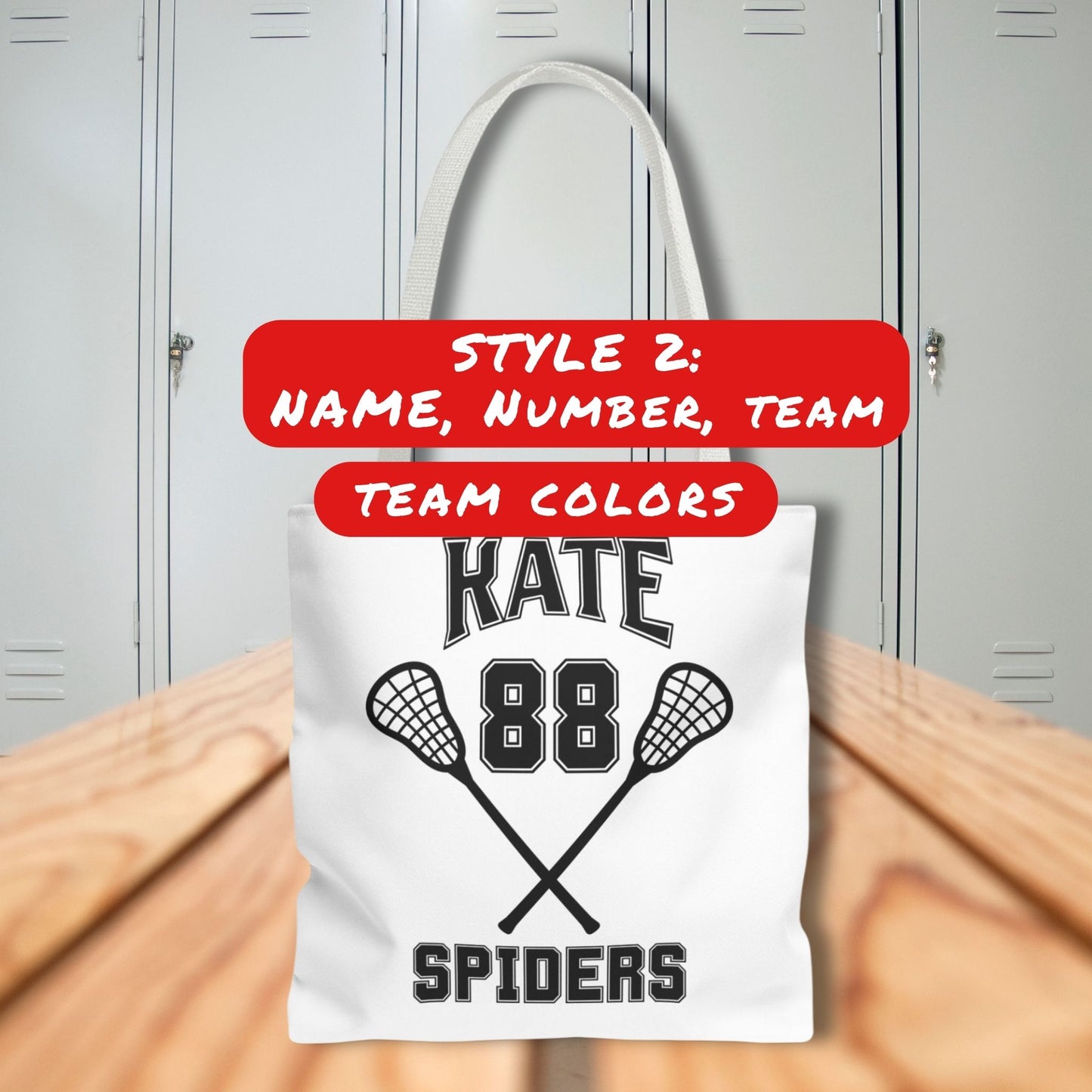 Personalized Bag Lacrosse Bag with Name or Name and Team