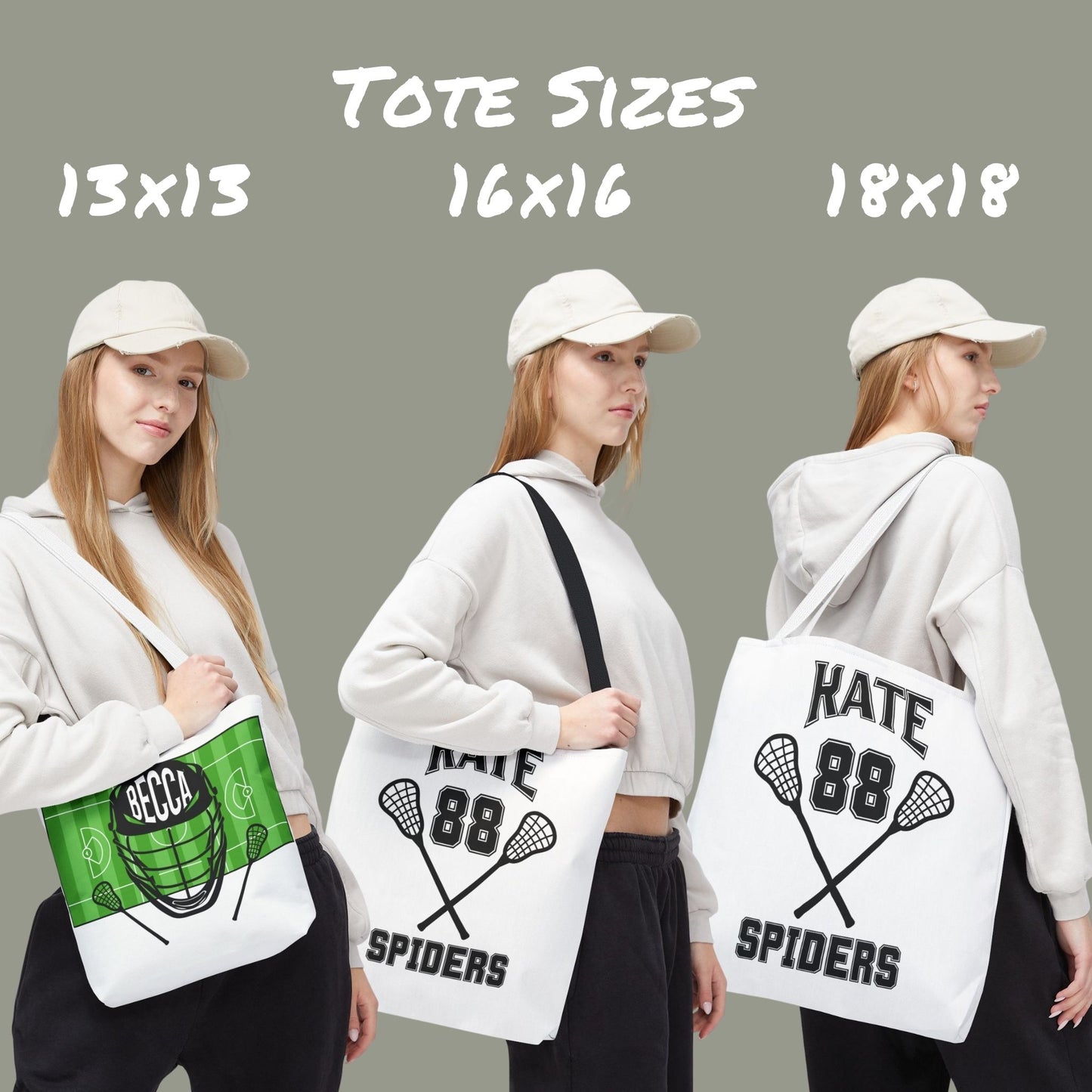 Personalized Bag Lacrosse Bag with Name or Name and Team