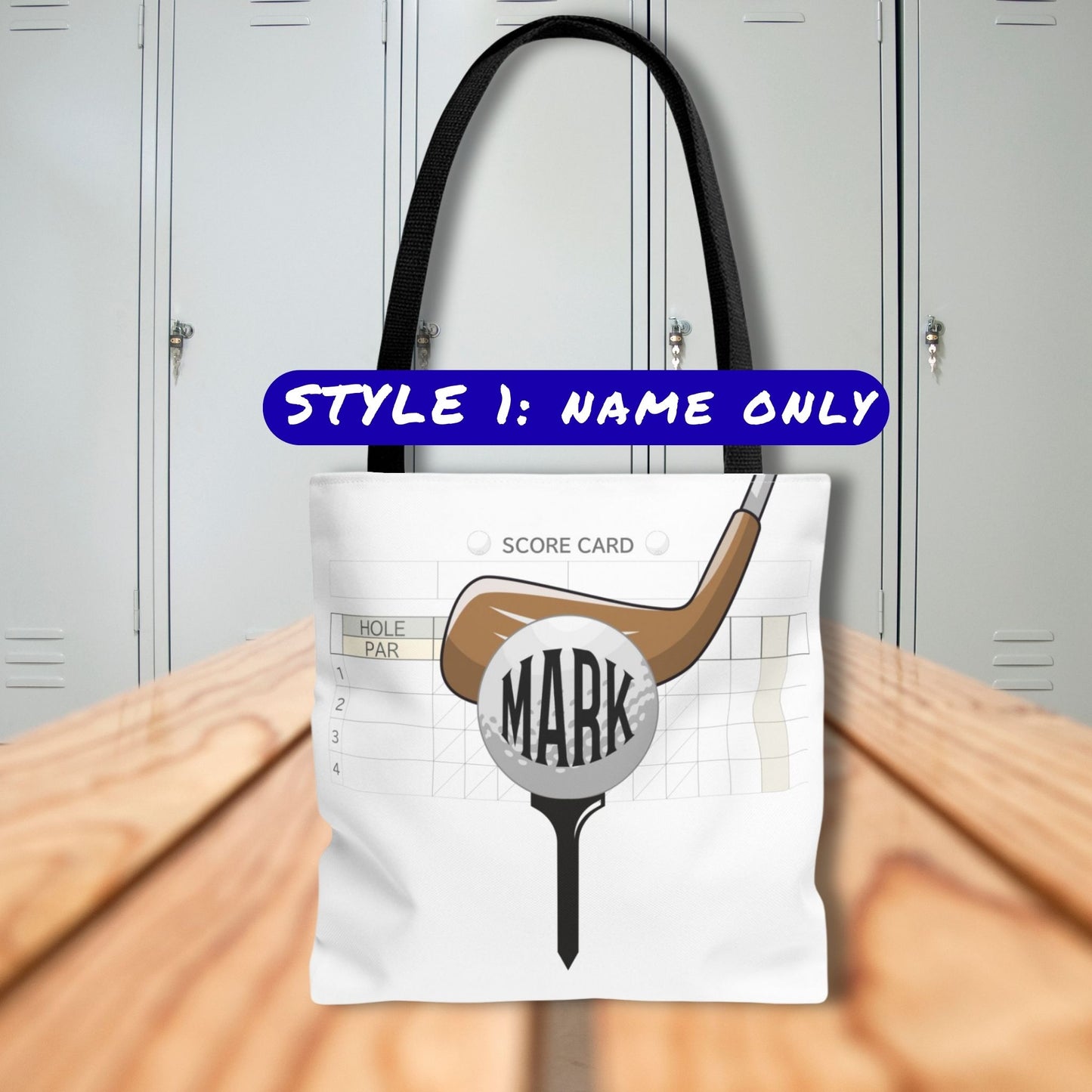 Personalized Golf Tote Bag: Custom Name & Team Colors