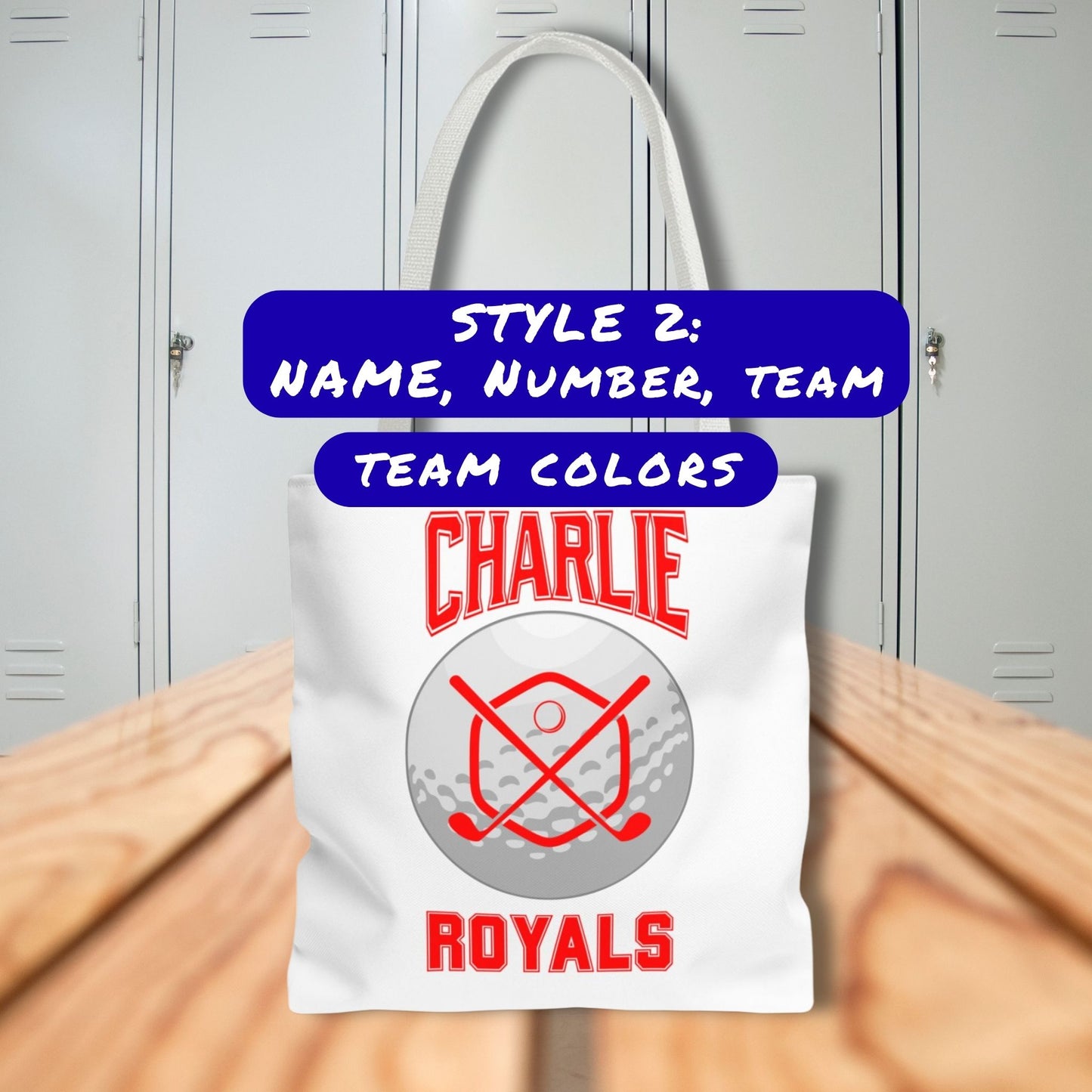 Personalized Golf Tote Bag: Custom Name & Team Colors
