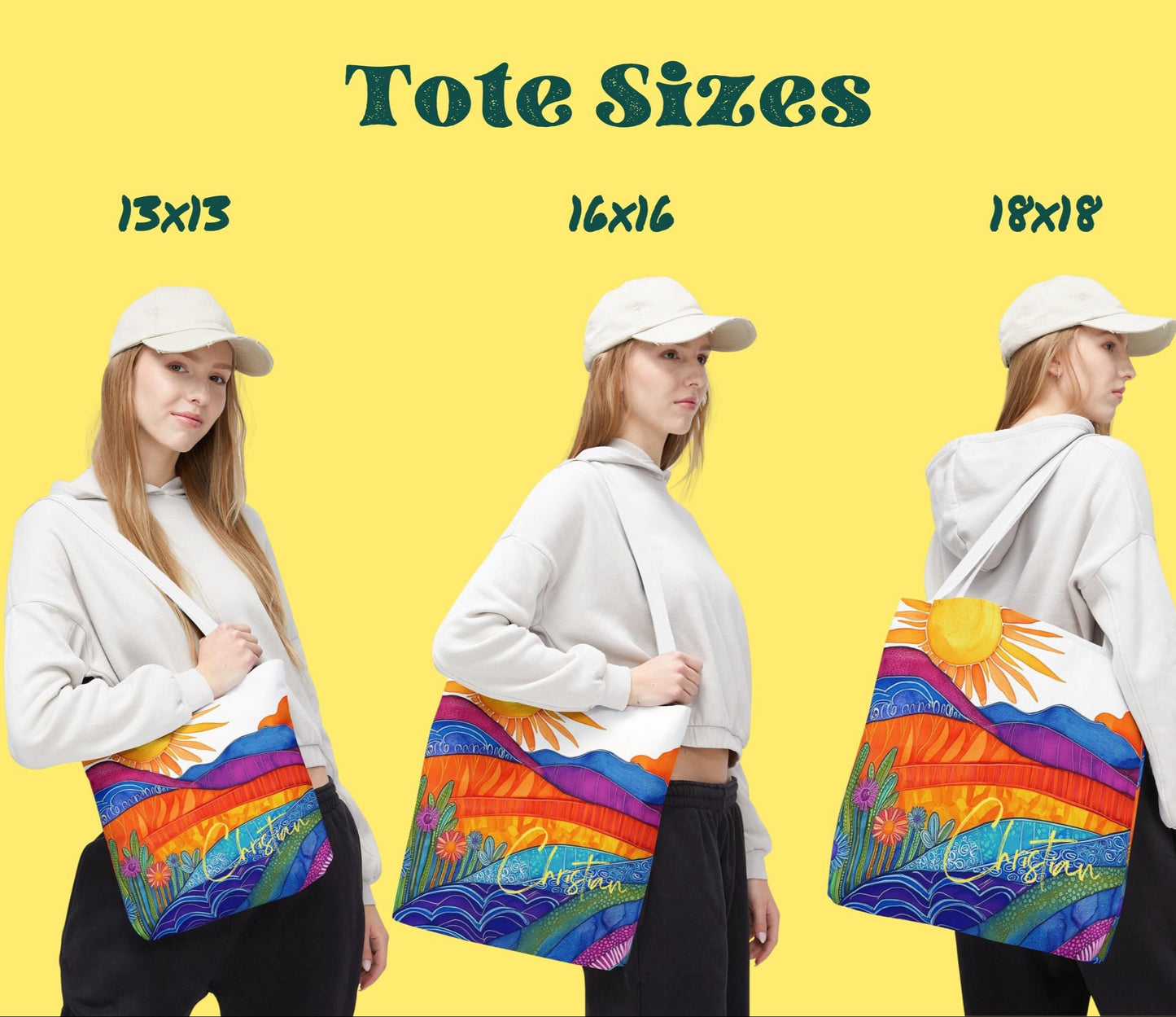 Personalized Rainbow Mountains Bag