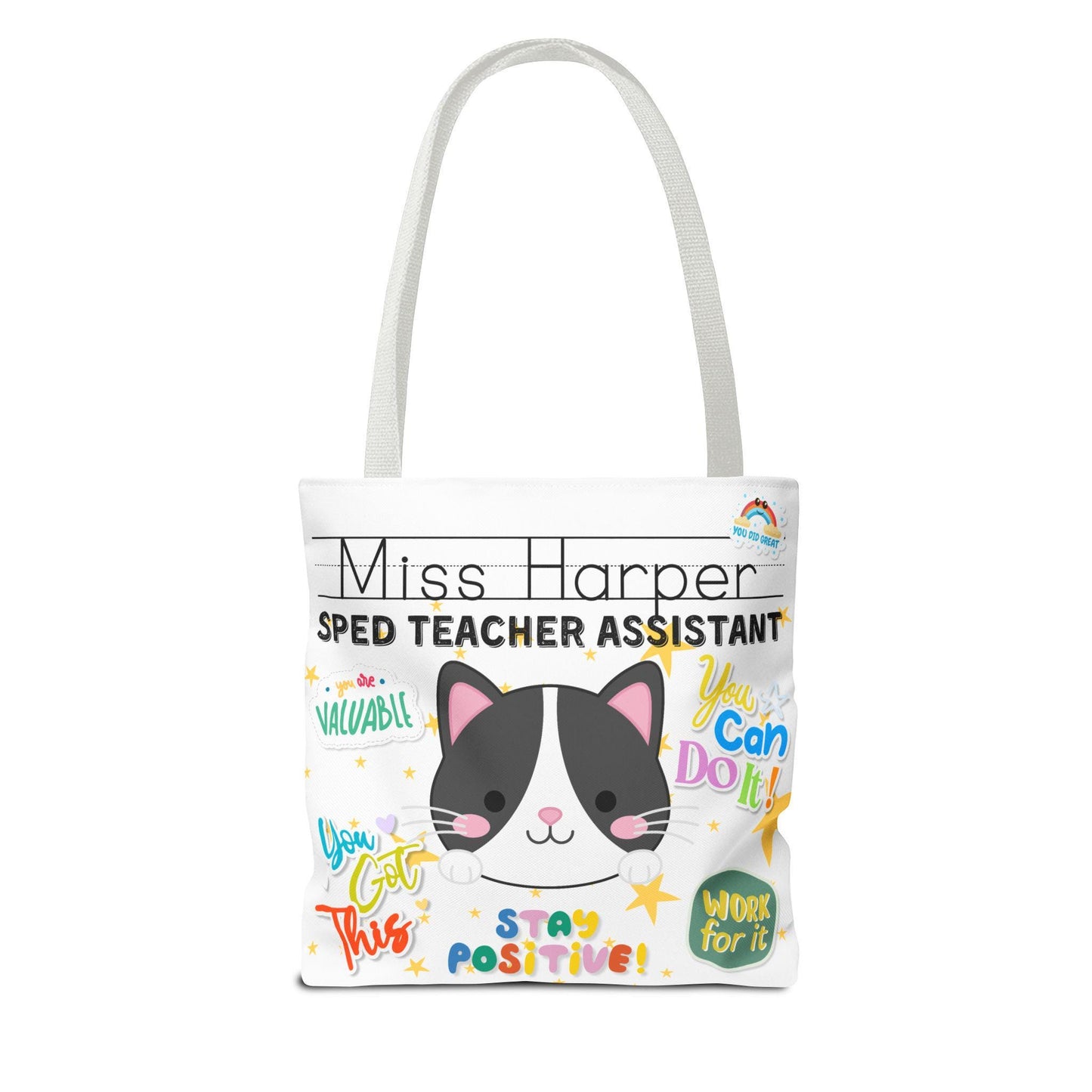 Personalized Special Education Teacher Tote Bag