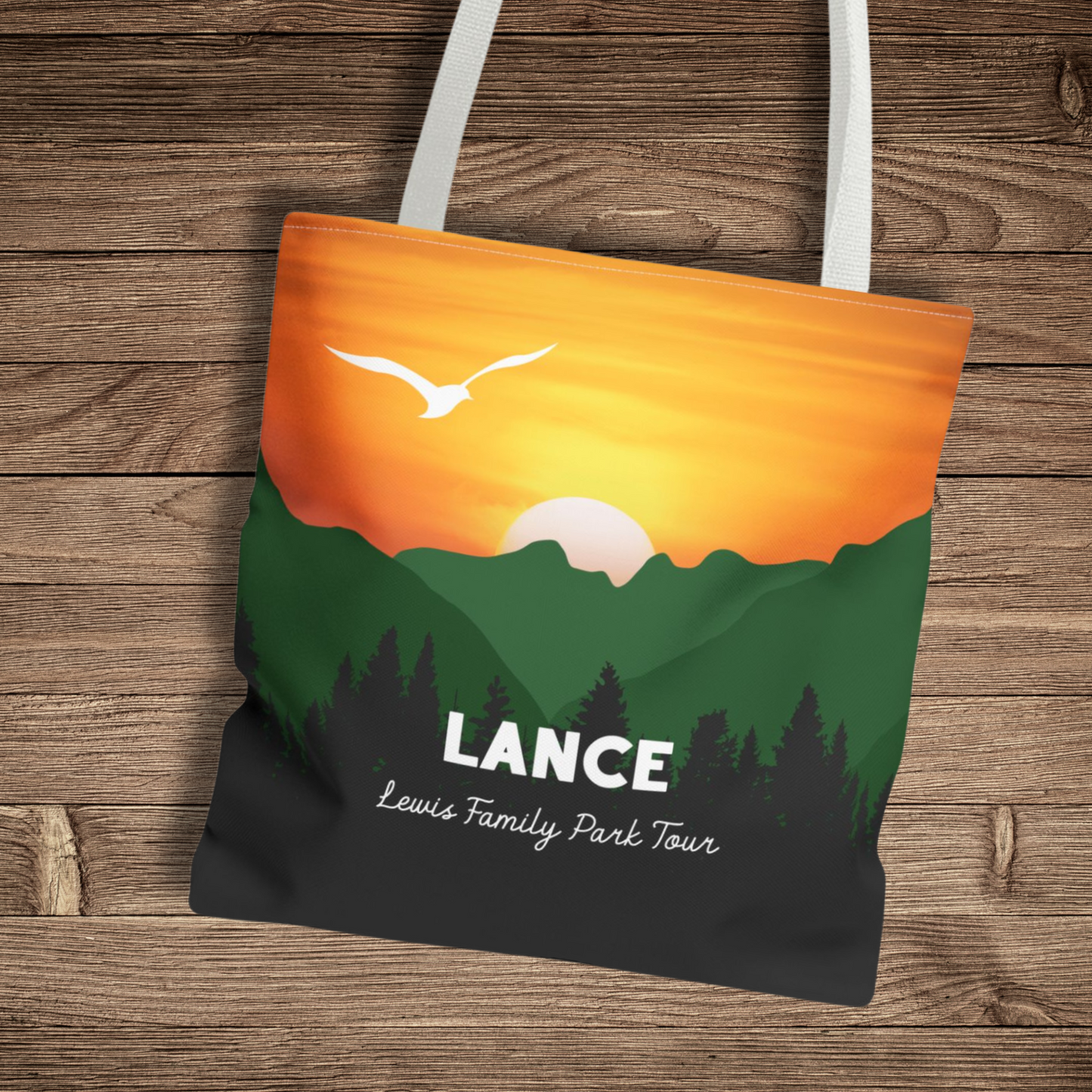 Personalized Mountain Vacation Tote Bag
