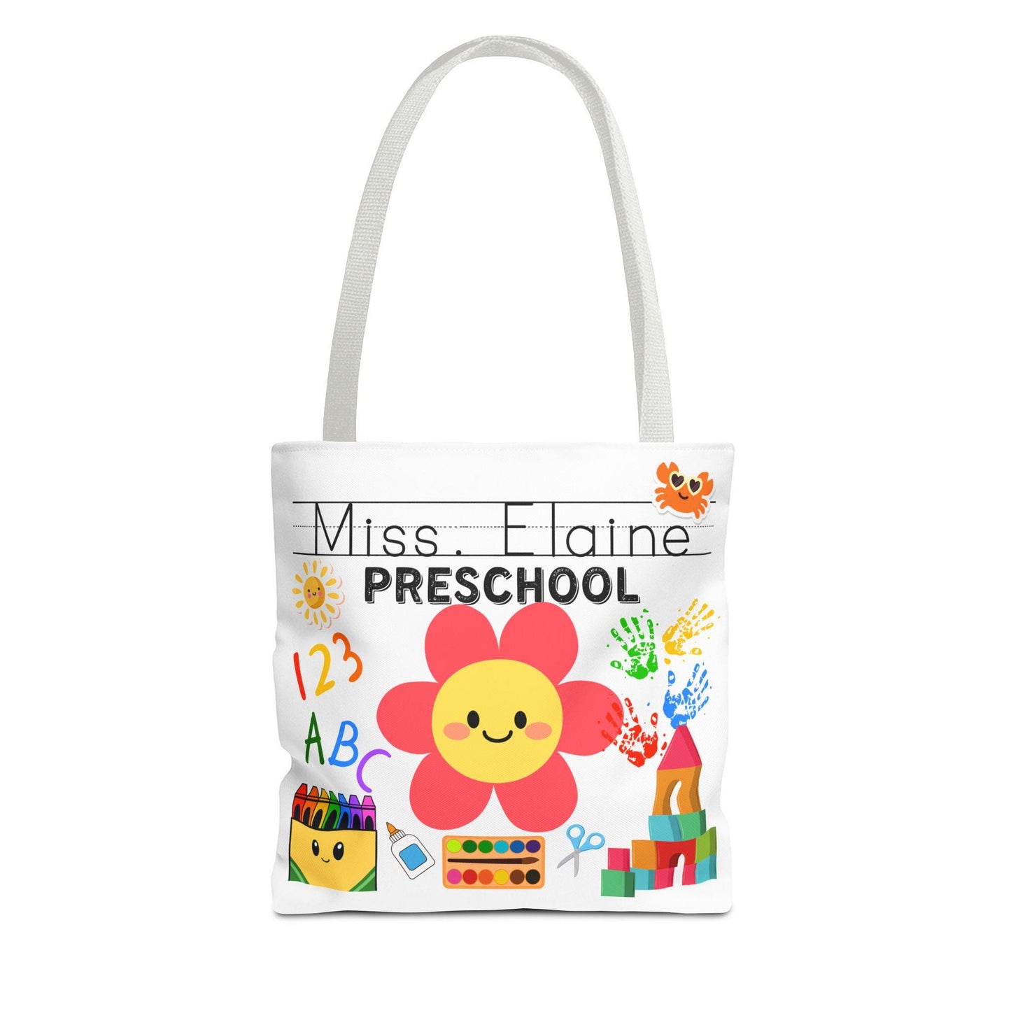 Personalized Preschool Teacher Tote Bag