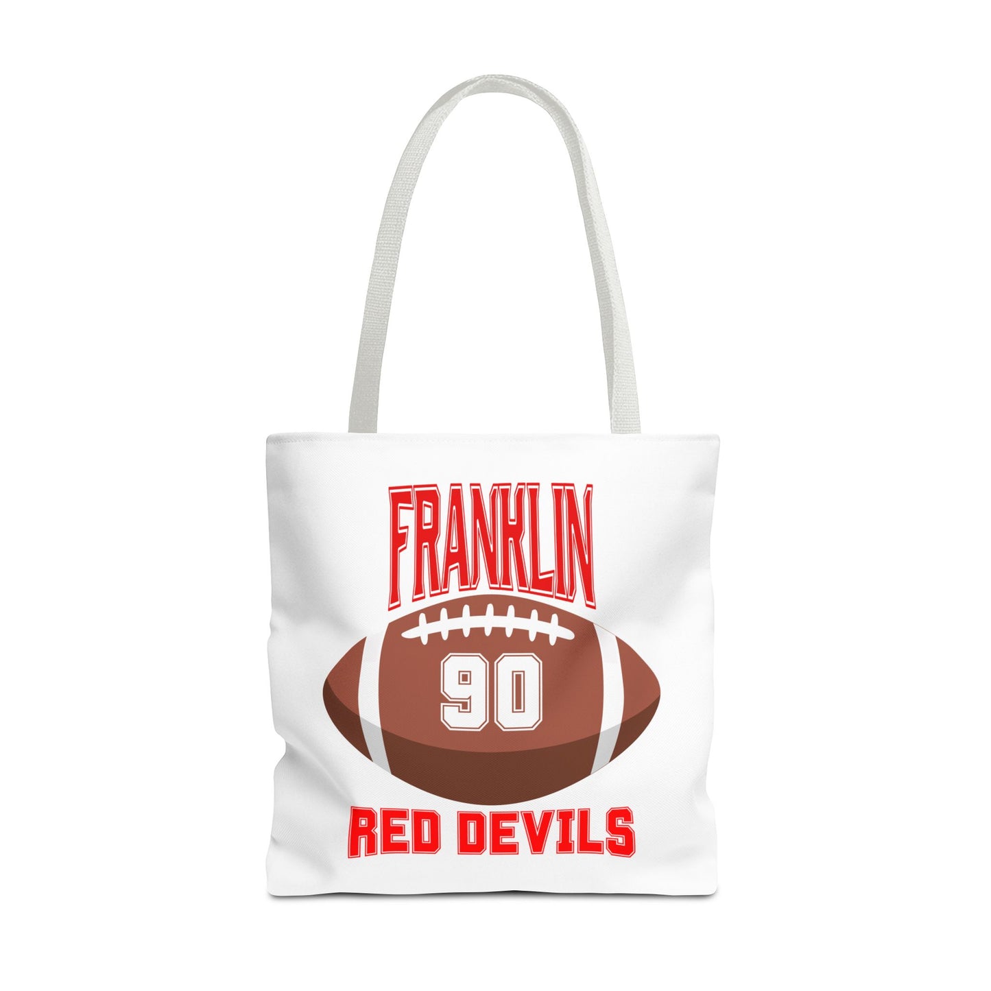 Personalized Football Tote Bag: Custom Name & Team Colors