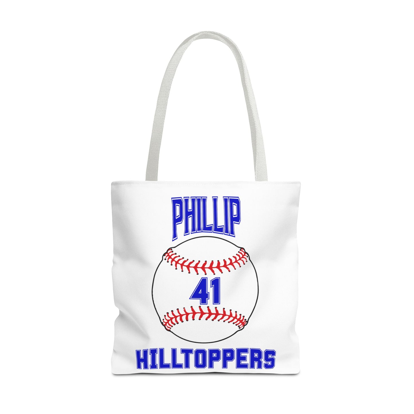 Personalized Baseball Tote Bag: Custom Name & Team Colors