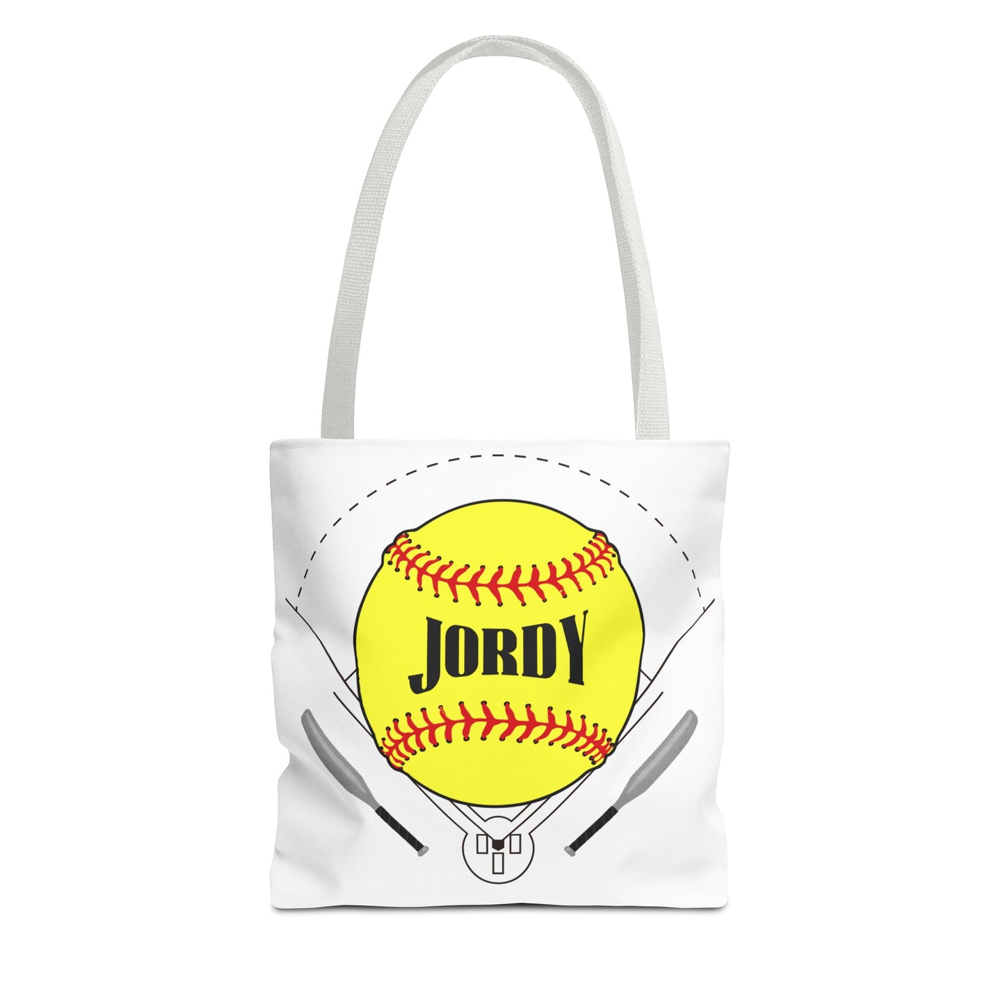 Personalized Softball Tote Bag: Custom Name & Team Colors