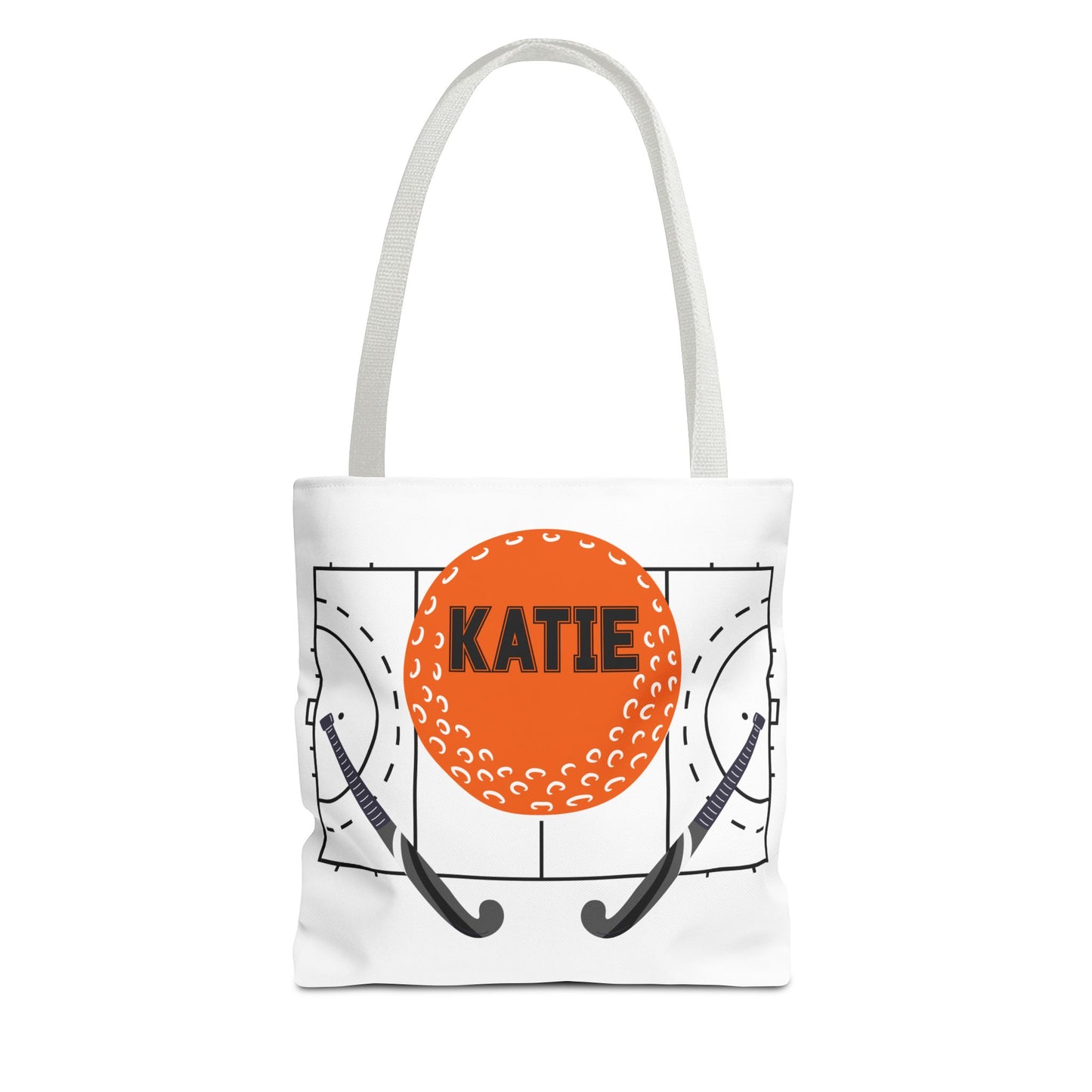Personalized Field Hockey Tote Bag: Custom Name & Team Colors