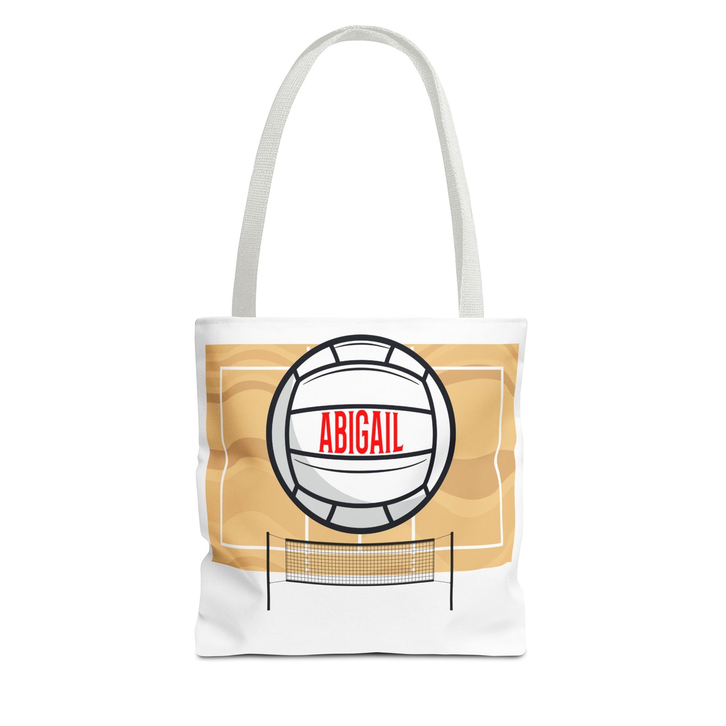 Personalized Volleyball Tote Bag: Custom Name & Team Colors