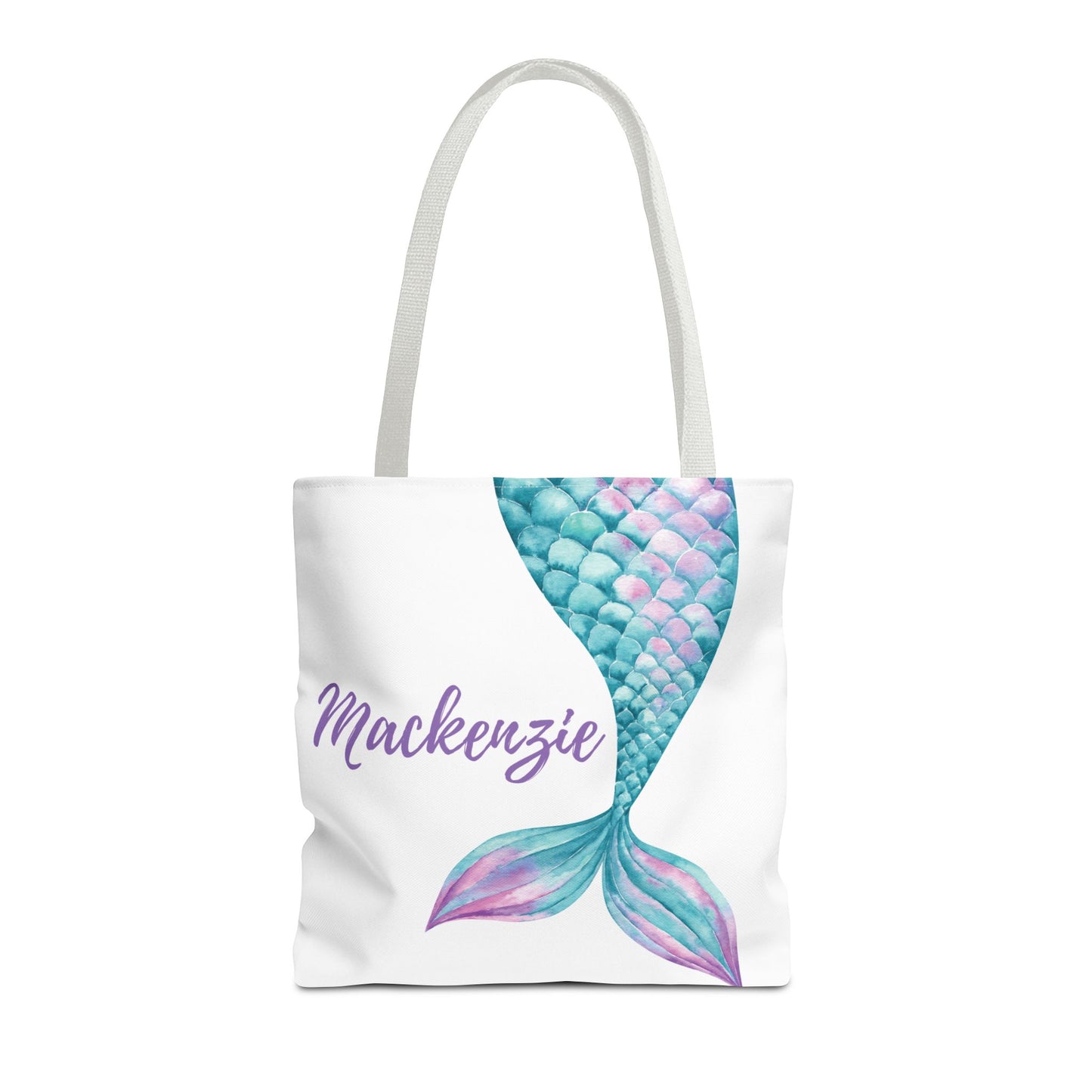 Personalized Mermaid Tail Tote Bag