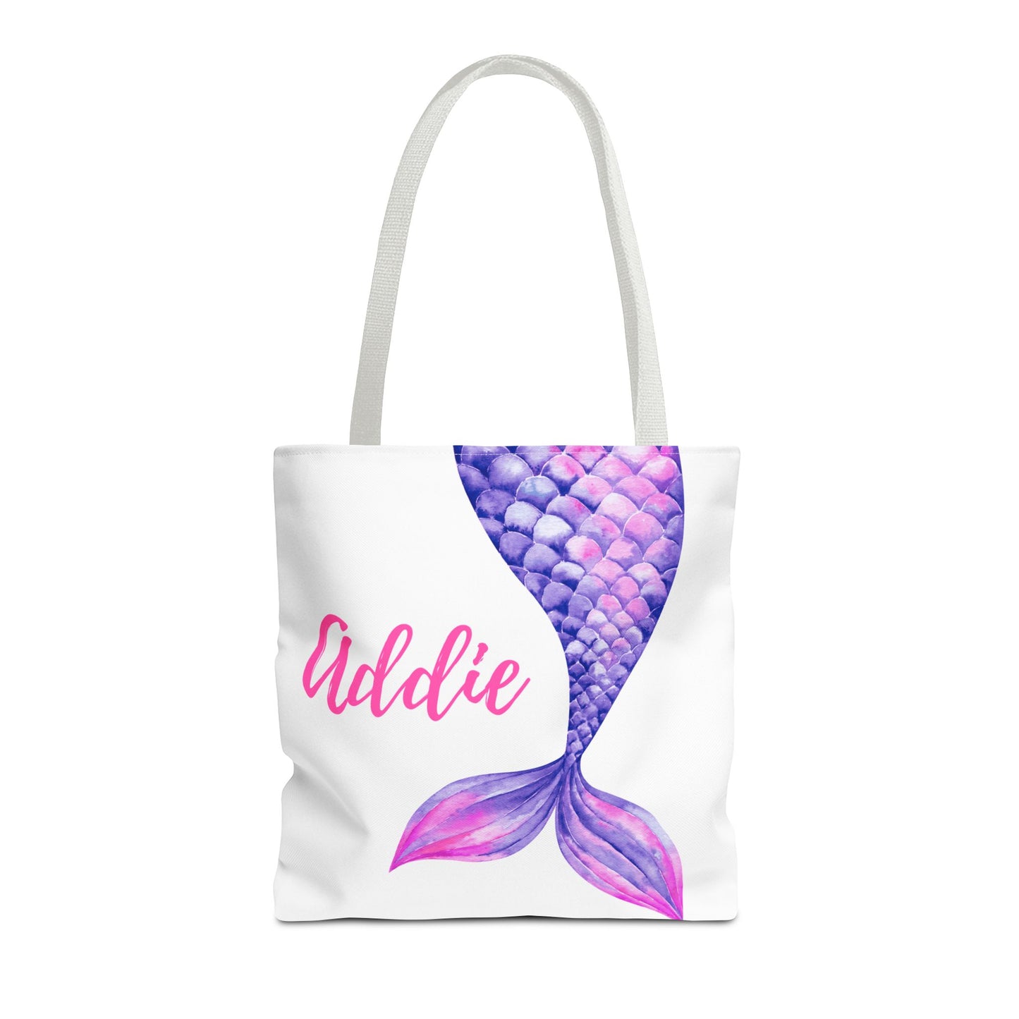 Personalized Mermaid Tail Tote Bag