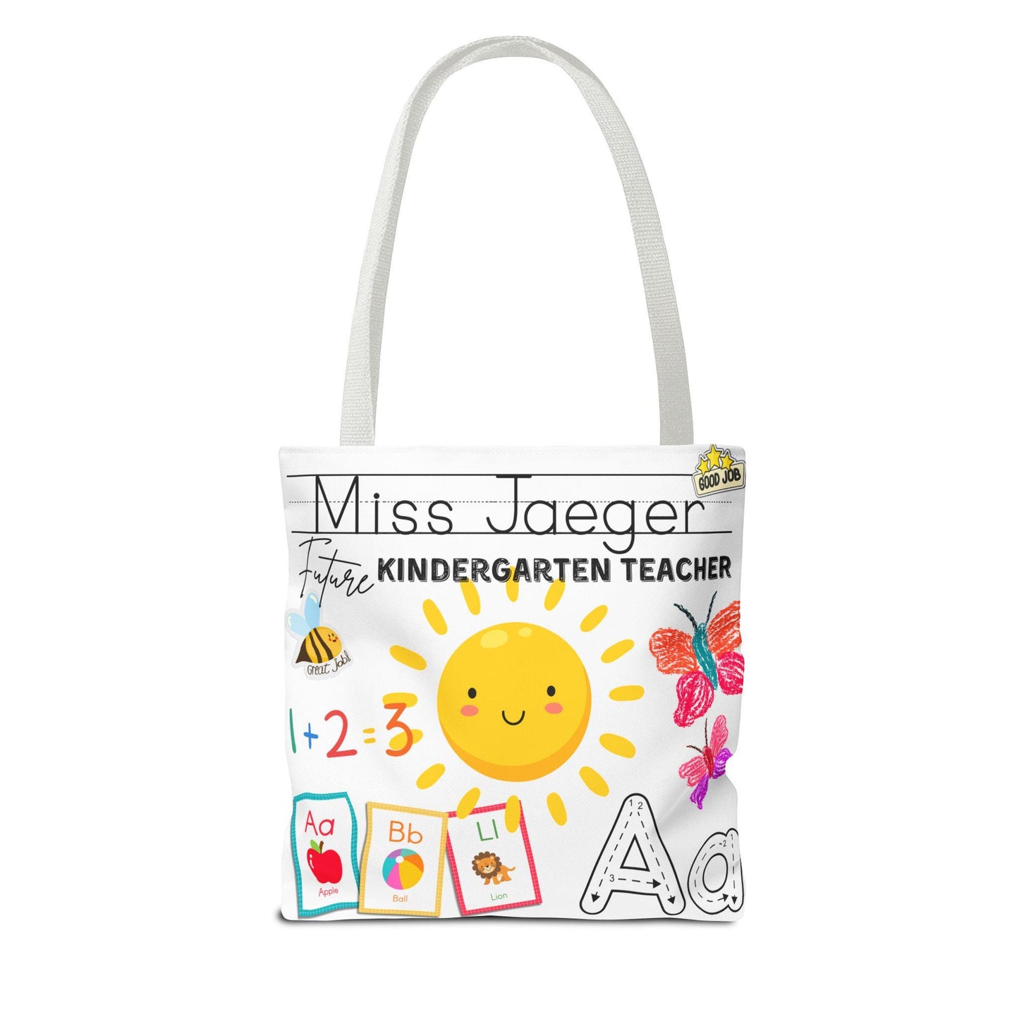 Personalized Kindergarten Teacher Tote Bag