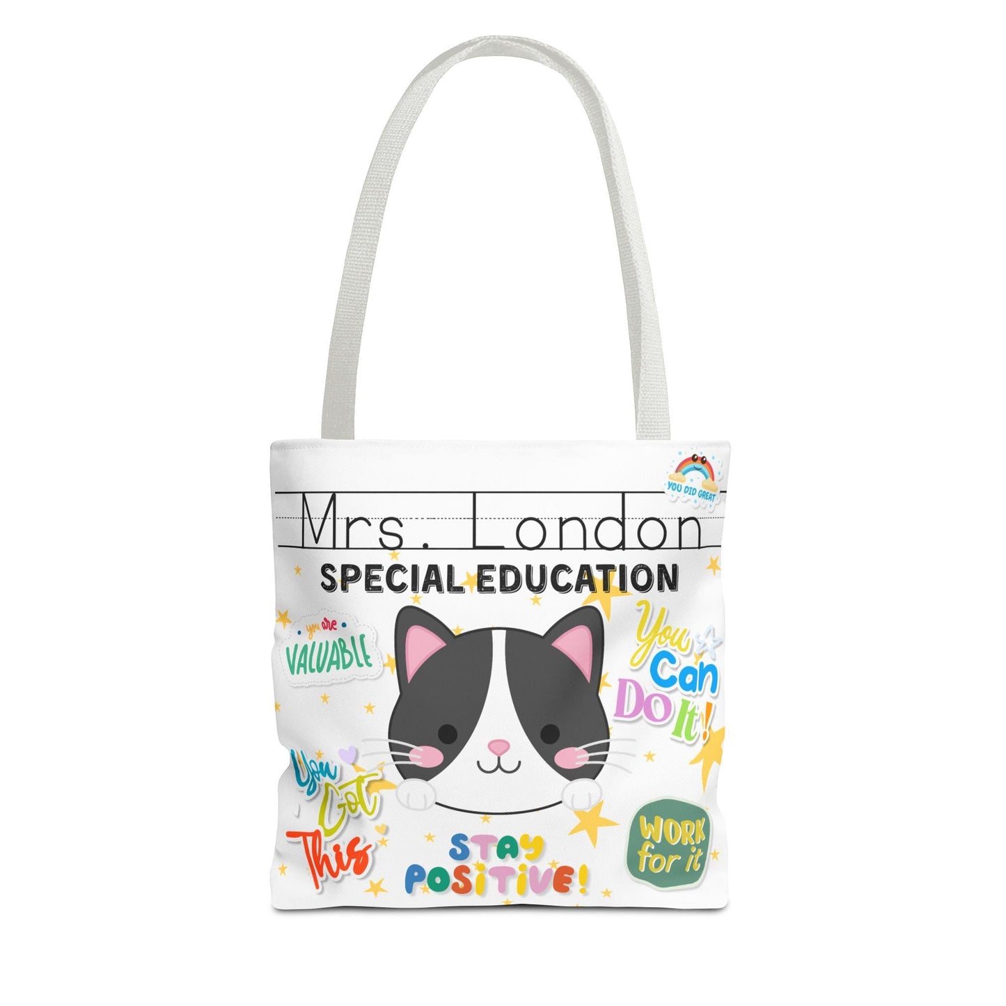 Personalized Special Education Teacher Tote Bag