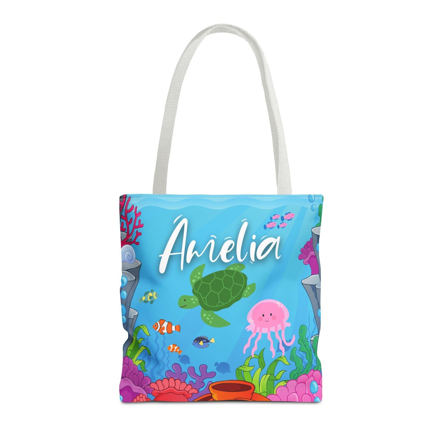 Personalized Under the Sea Theme Tote Bag