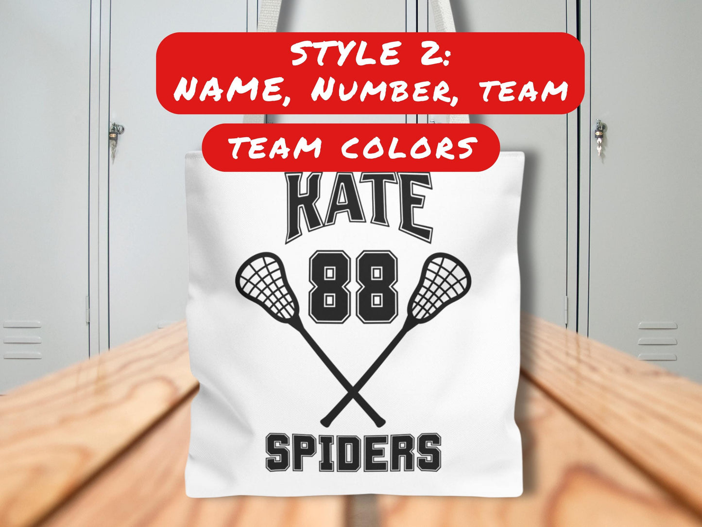 Personalized Bag Lacrosse Bag with Name or Name and Team