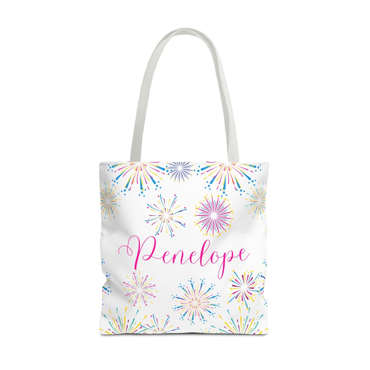Personalized Fire Works Tote Bag