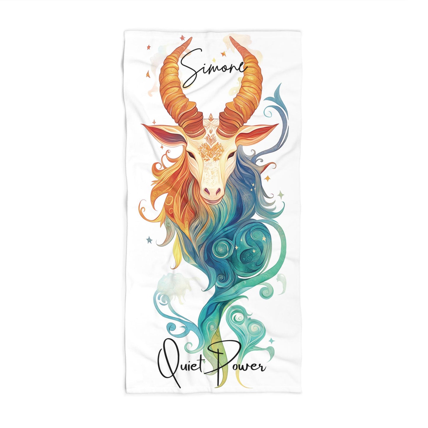 Capricorn Zodiac Beach Towel: Personalized Astrology Gift