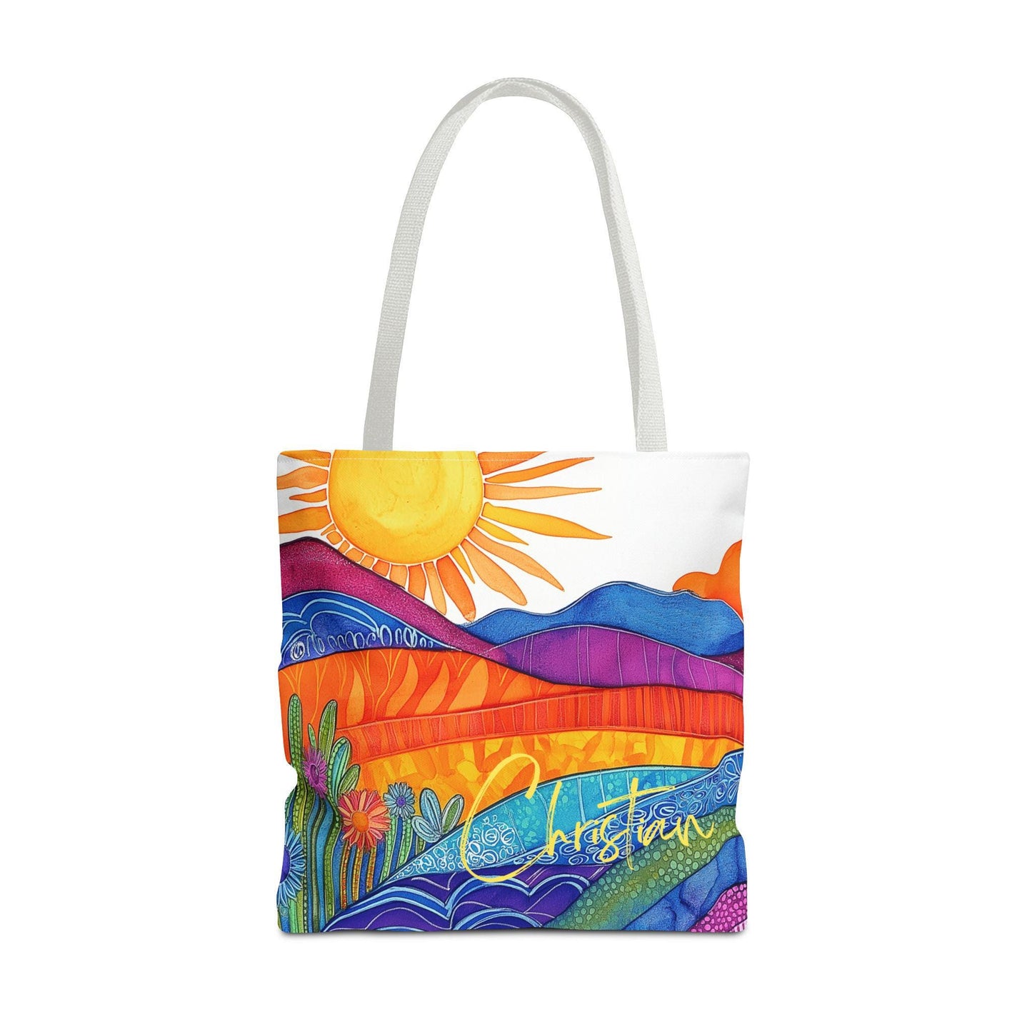 Personalized Rainbow Mountains Bag