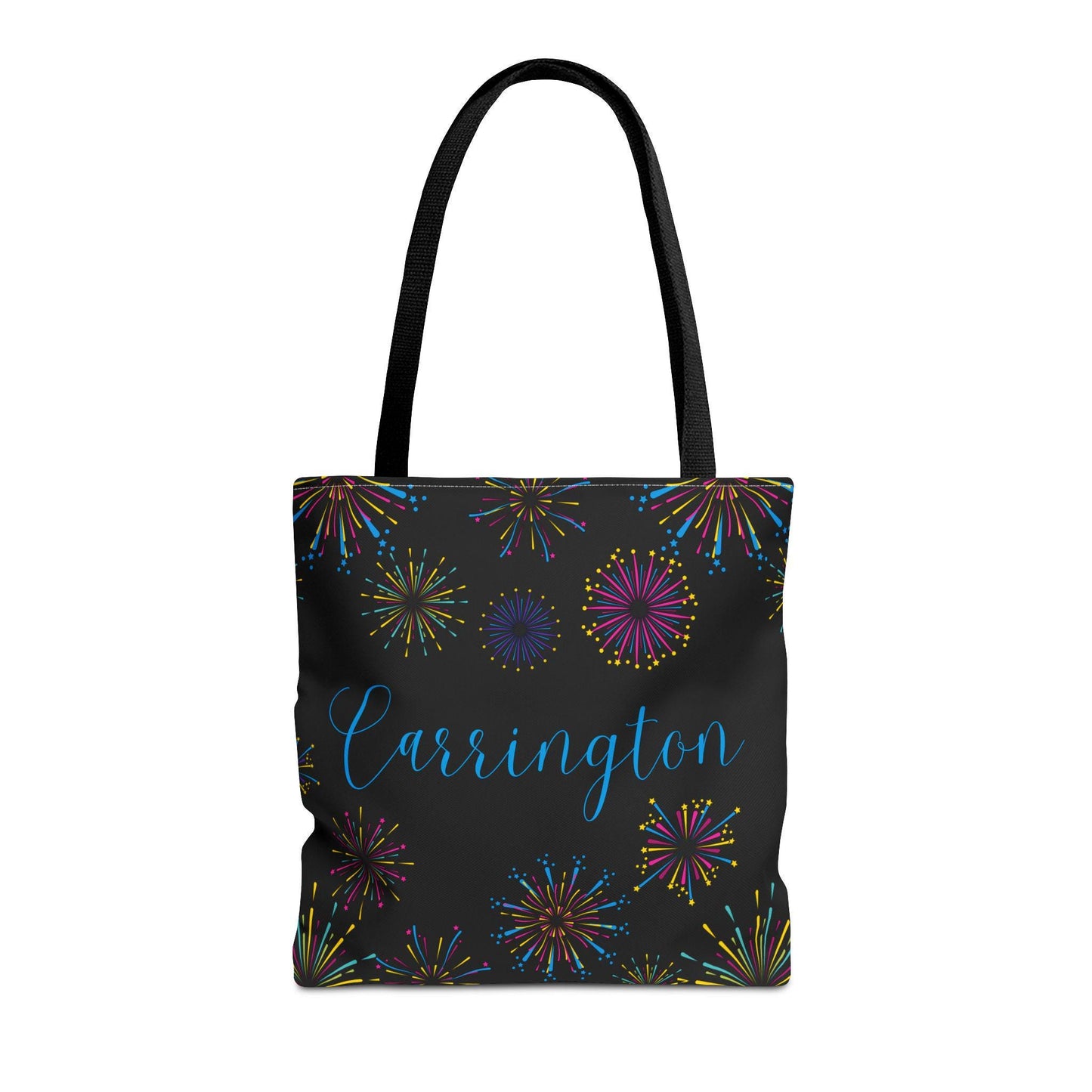 Personalized Fire Works Tote Bag