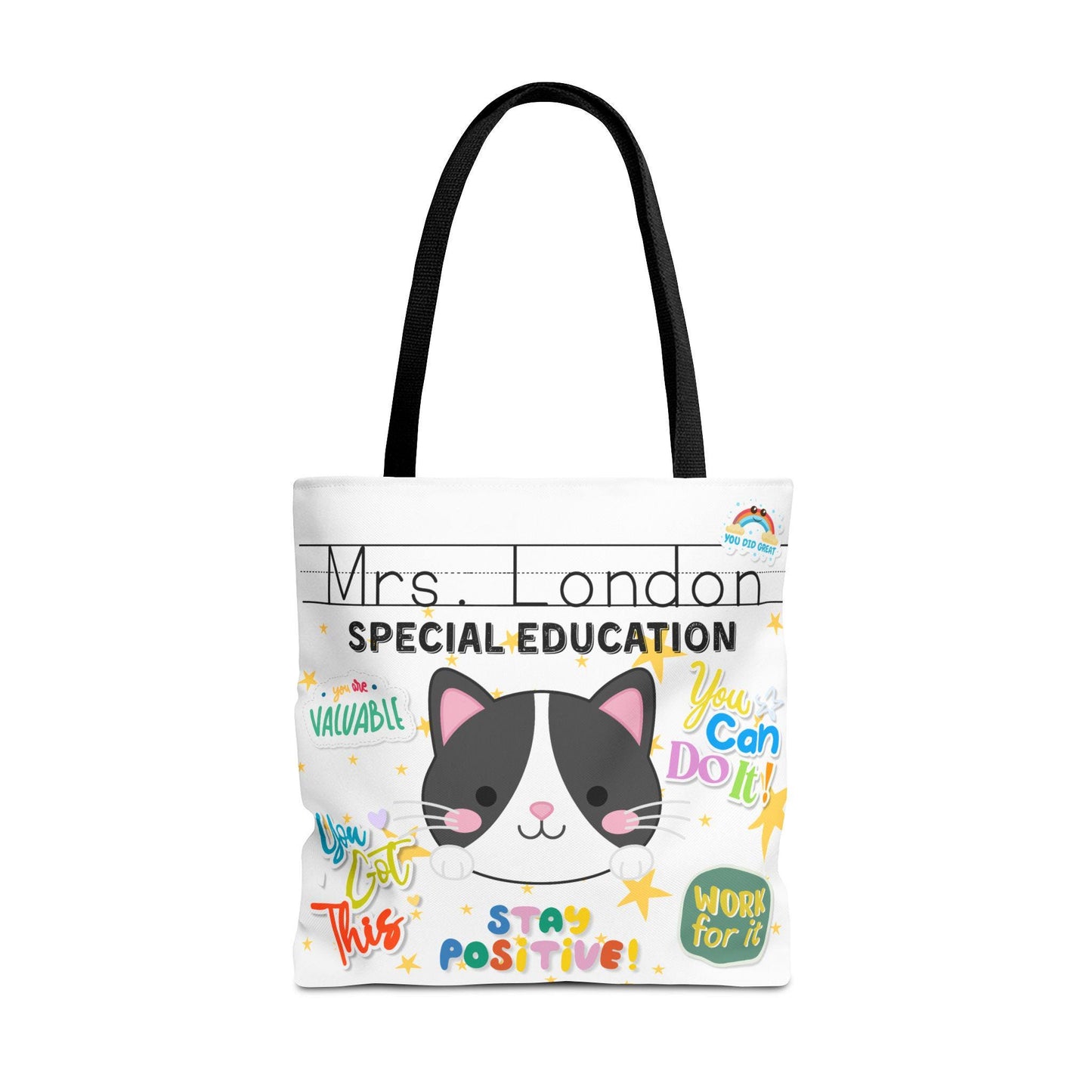 Personalized Special Education Teacher Tote Bag