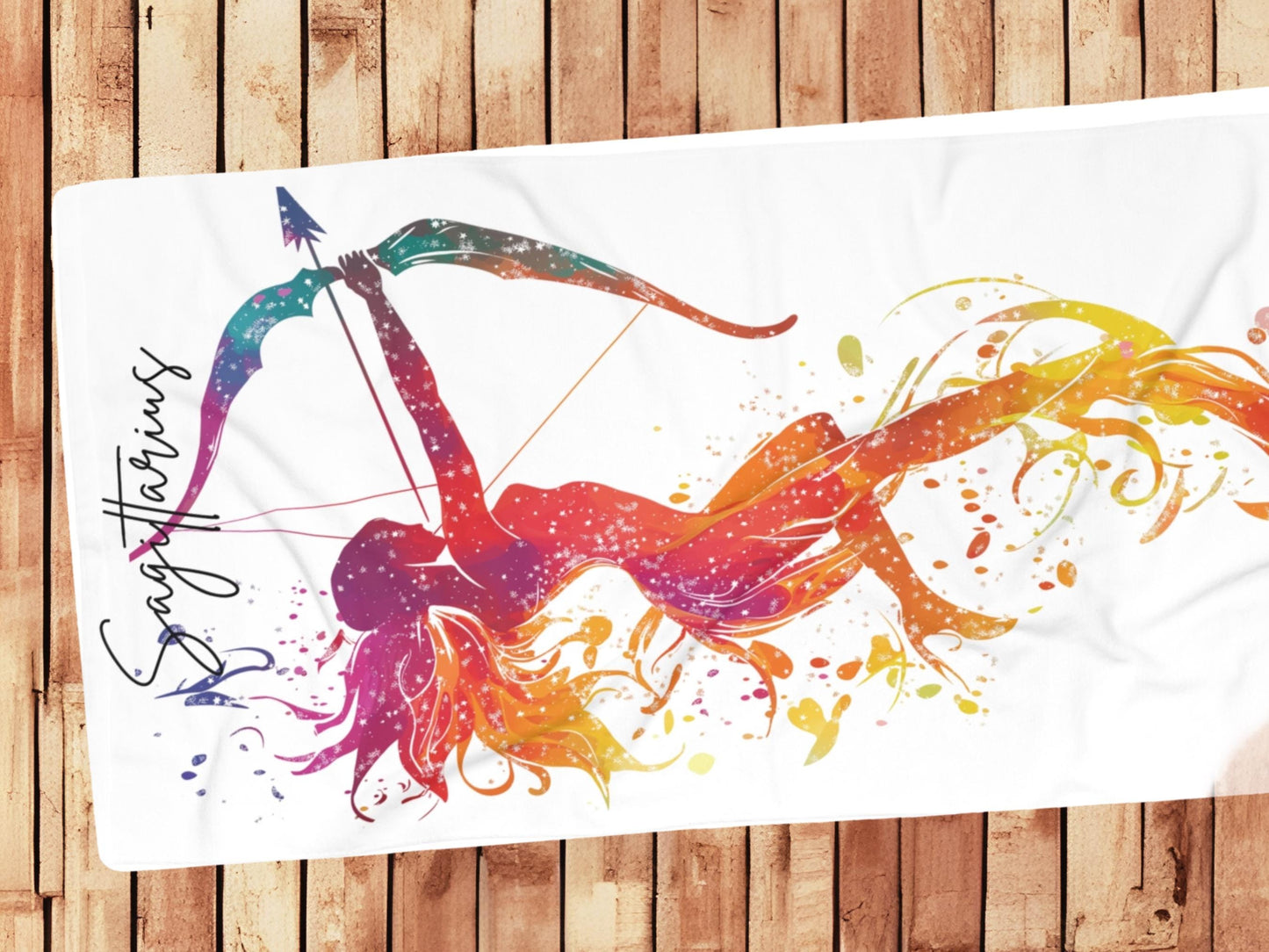Sagittarius Beach Towel: Personalized Zodiac Astrology Gift