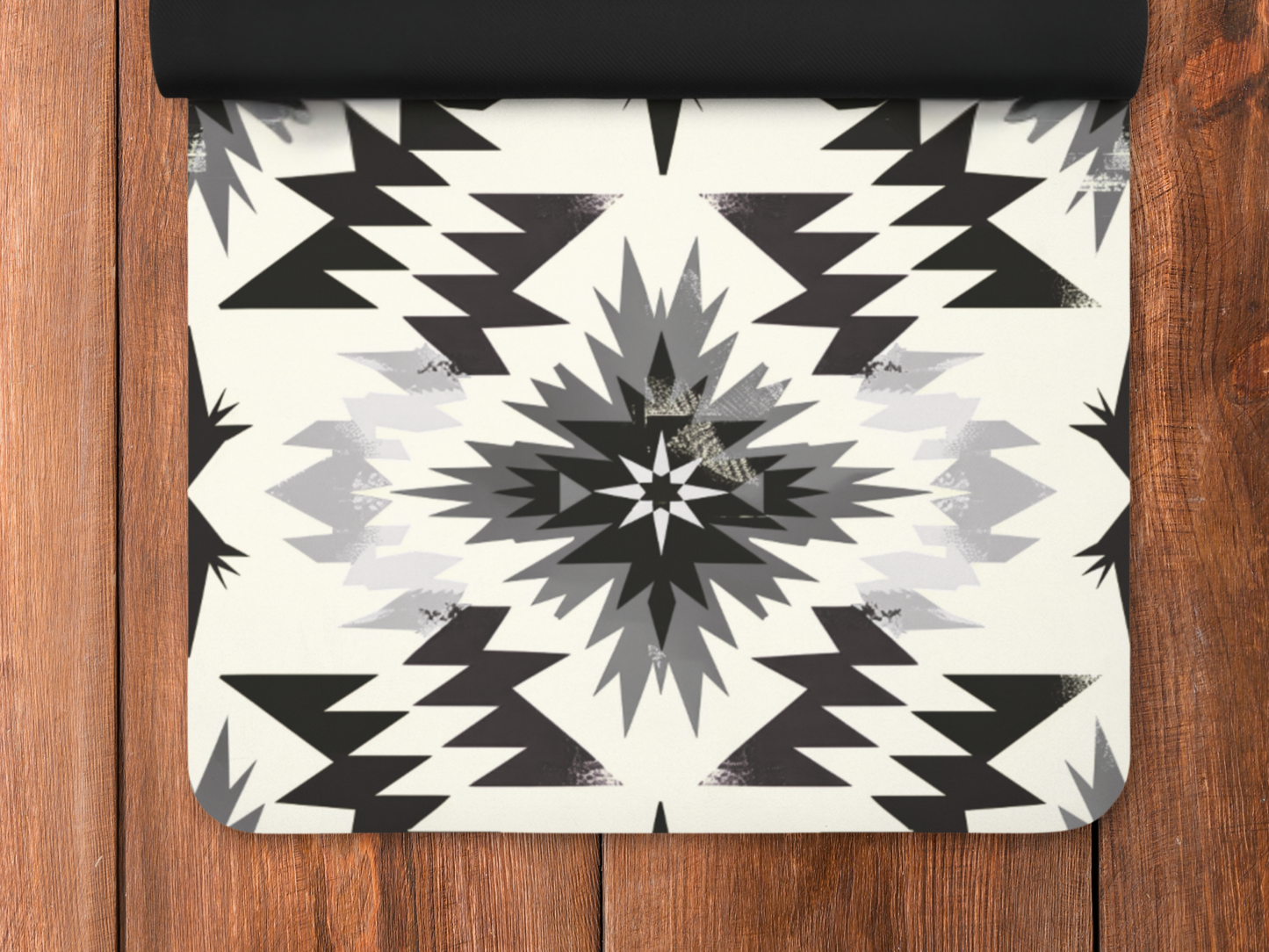 Personalized Southwest Native American Pattern Yoga Mat: Custom Pilates Mat