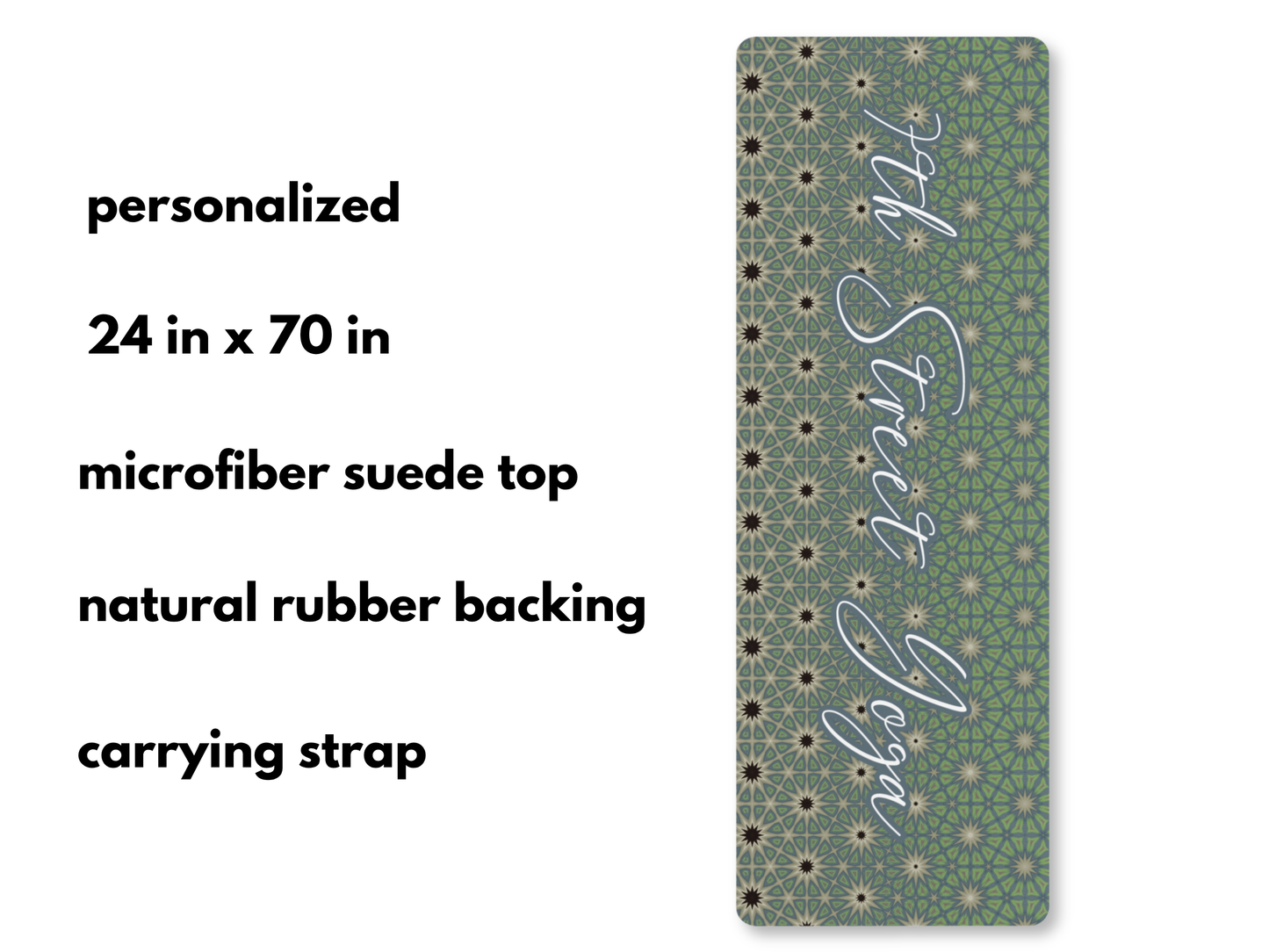 Personalized Metamorphosis Yoga Mat: Custom Pilates Mat