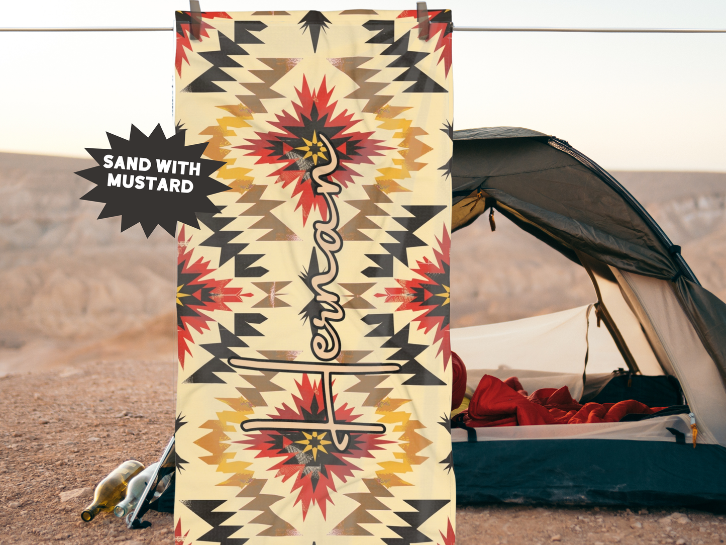 Custom Beach Towel: Personalized Southwest Towel - 4 Designs