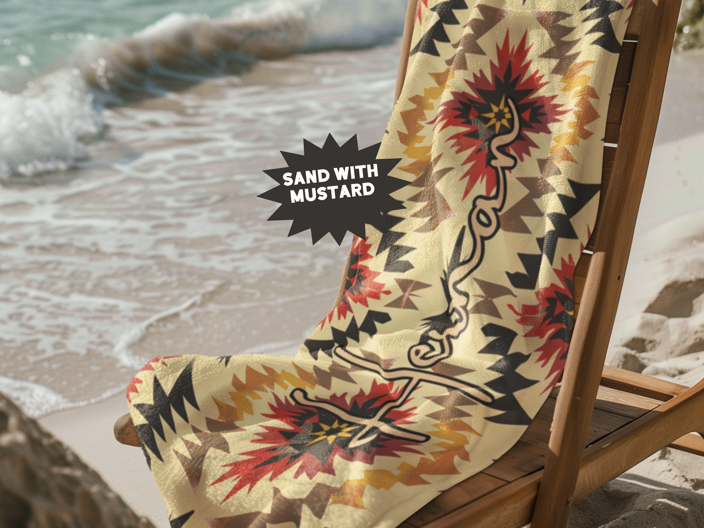 Custom Beach Towel: Personalized Southwest Towel - 4 Designs