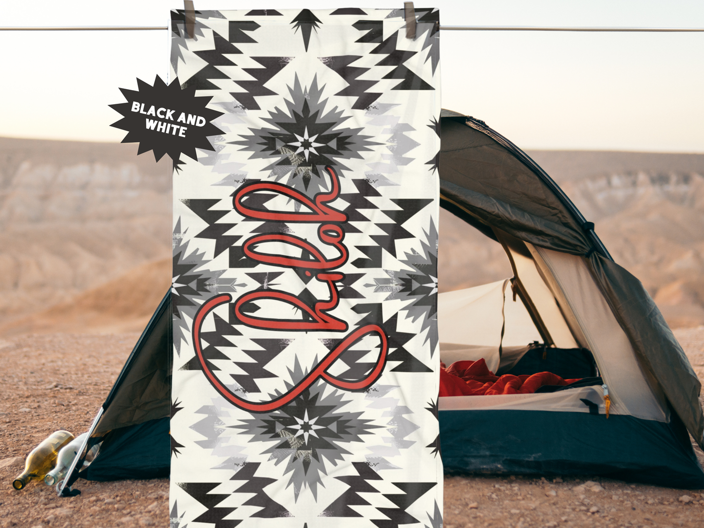 Custom Beach Towel: Personalized Southwest Towel - 4 Designs