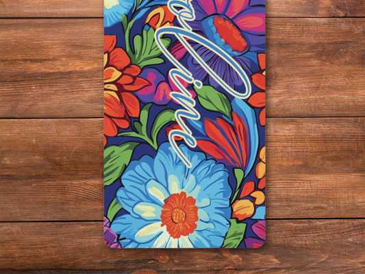 Personalized Bold Flowers Yoga Mat: Custom Pilates Mat