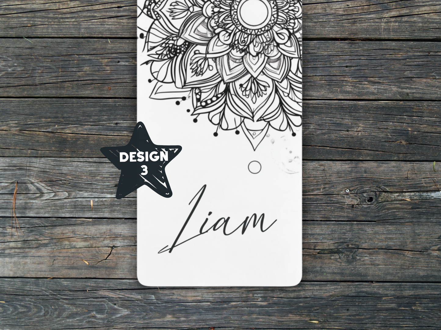 Personalized Doodle Mandala Yoga Mat: Custom Pilates Mat