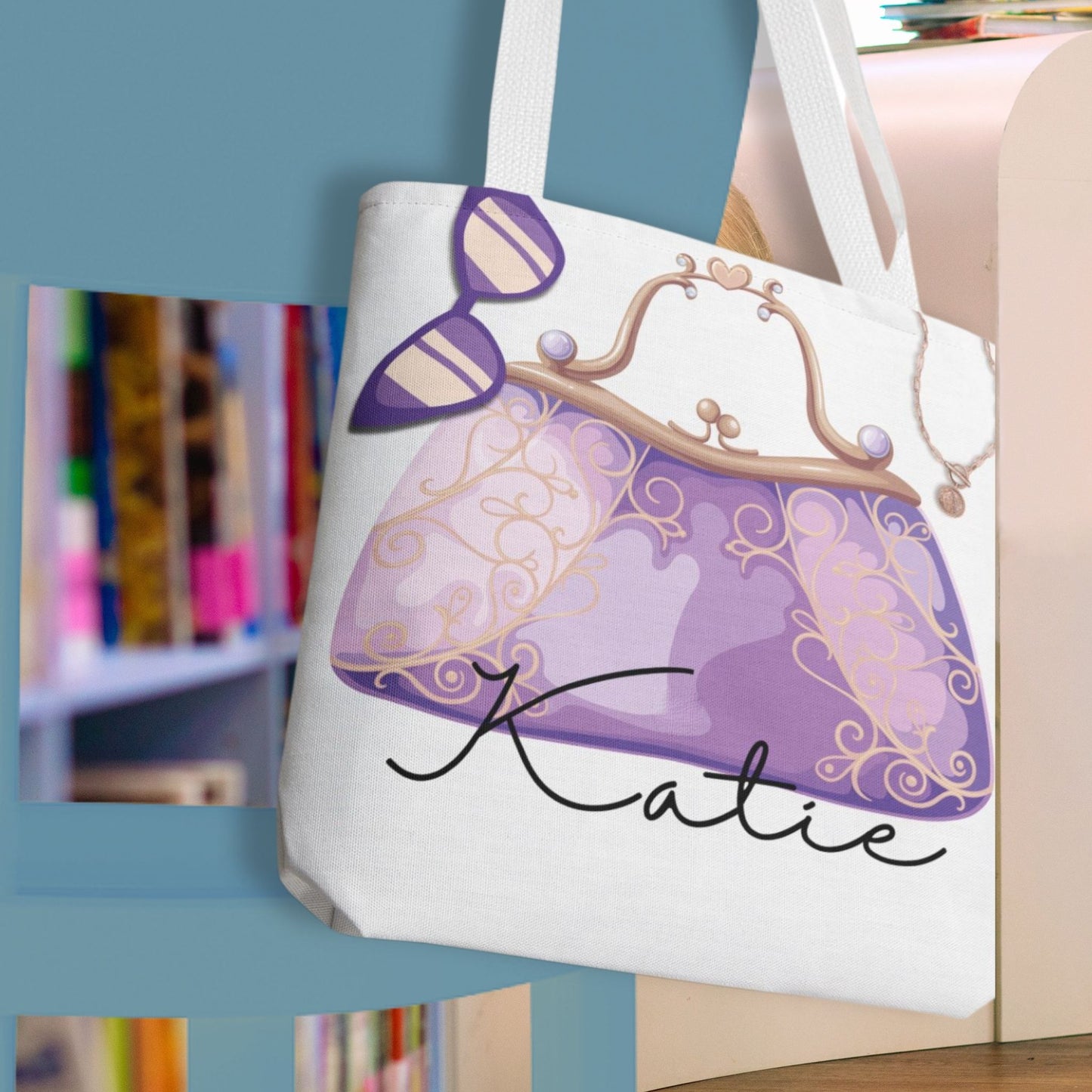 Personalized Princess Tote Bag in 4 Designs