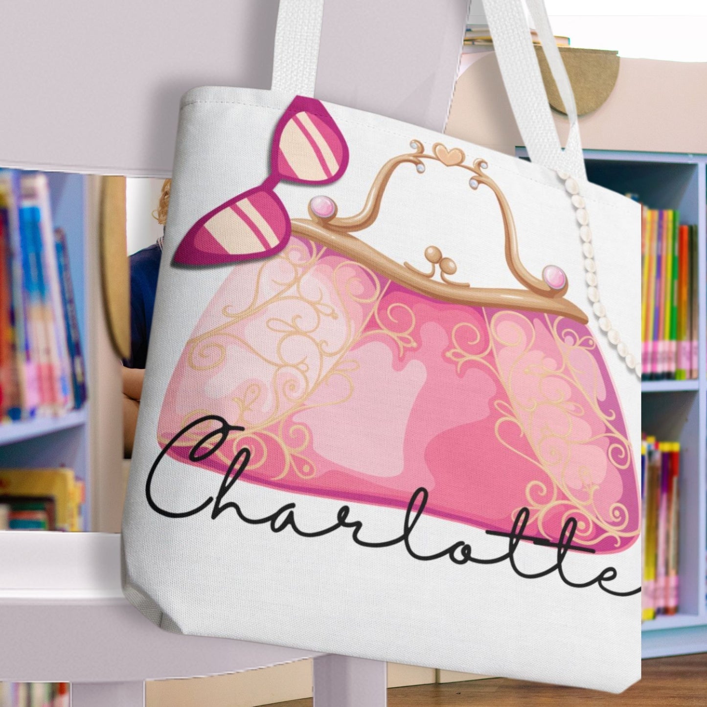Personalized Princess Tote Bag in 4 Designs