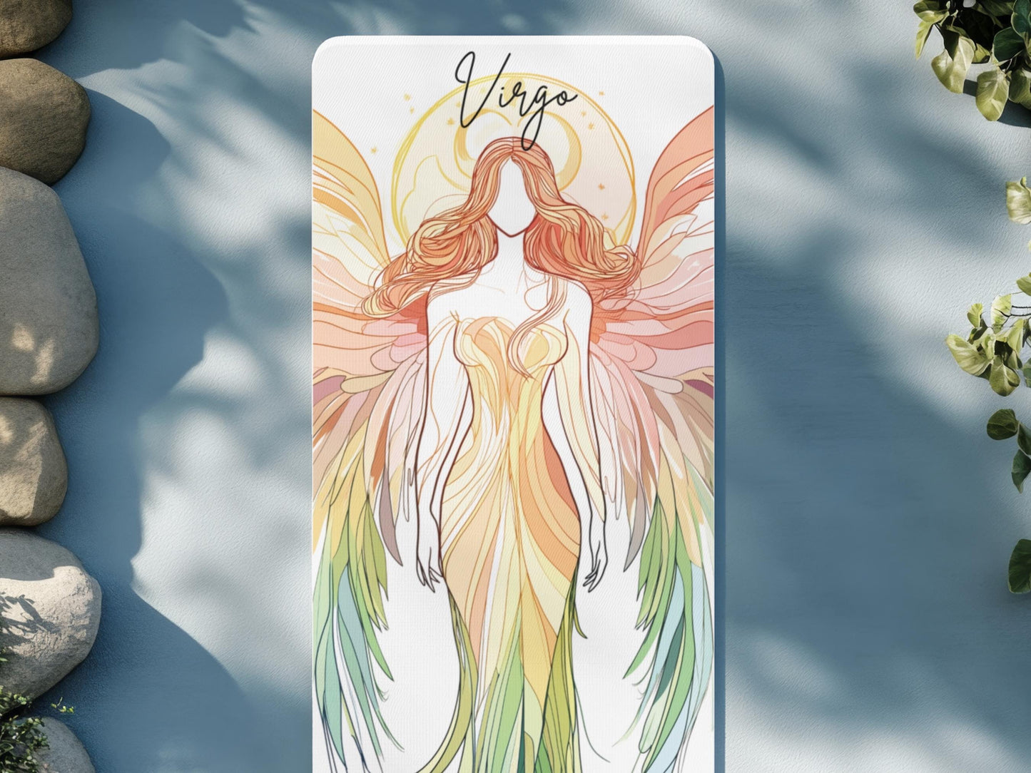 Angel Yoga Mat: Personalized Pilates Mat, Virgo Design
