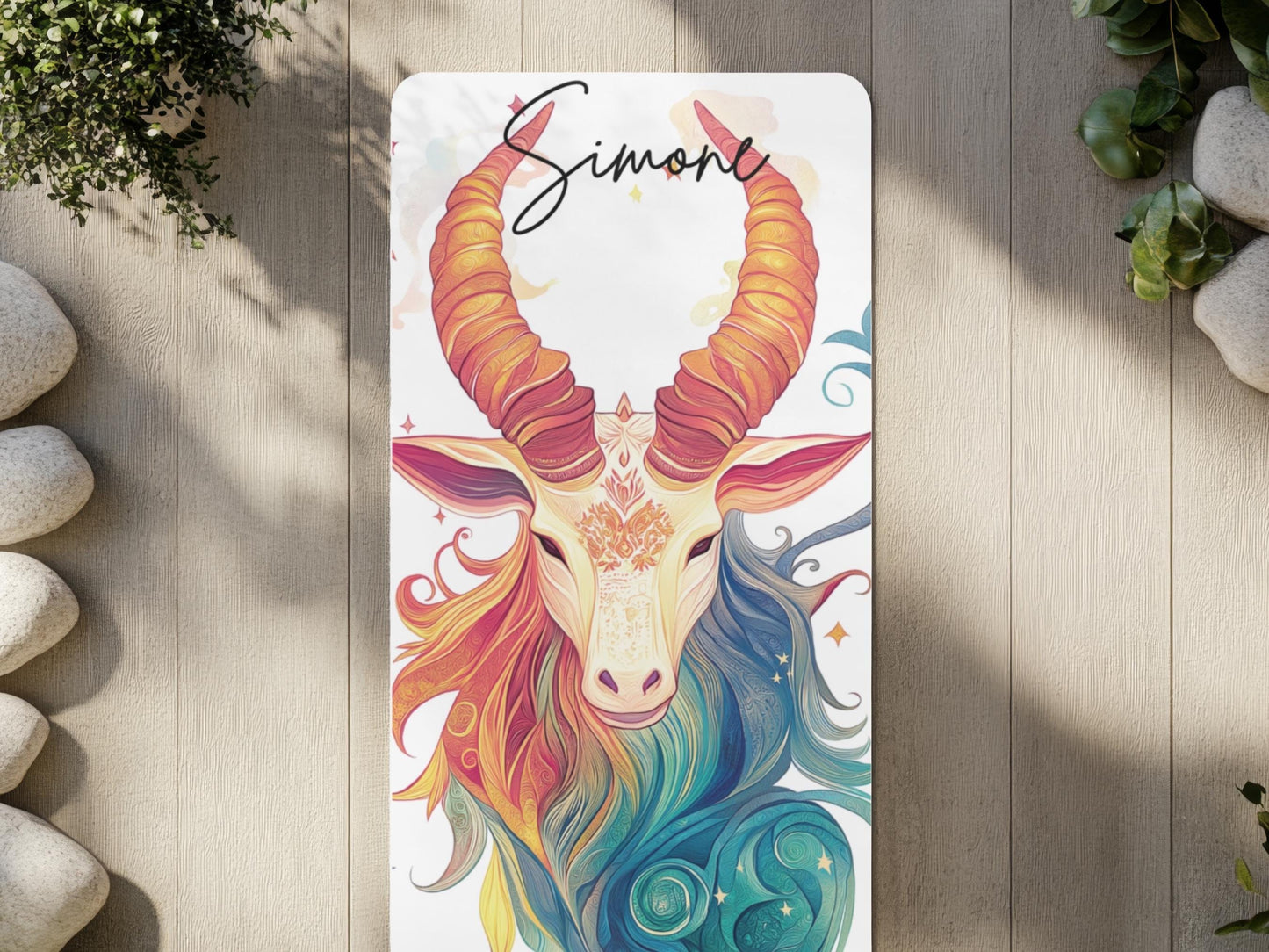 Personalized Capricorn Yoga Mat: Zodiac Pilates Mat