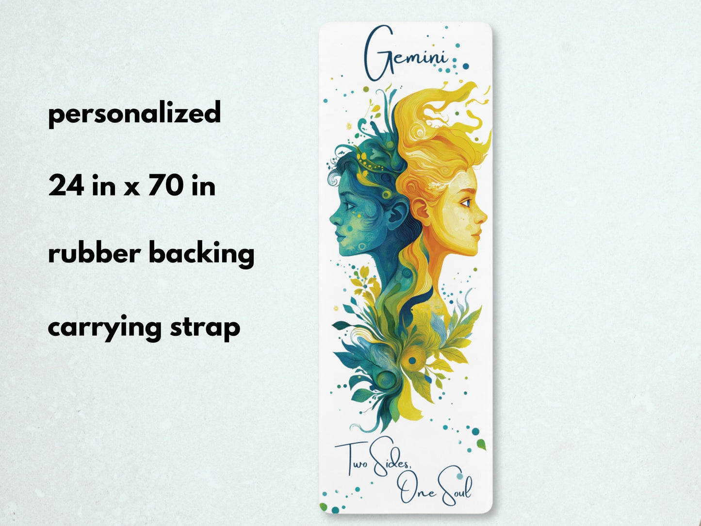 Gemini Yoga Mat: Personalized Pilates Mat for Twins
