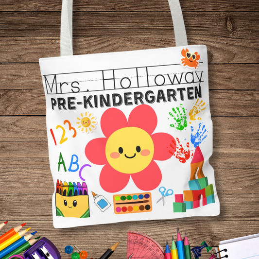 Personalized Preschool Teacher Tote Bag