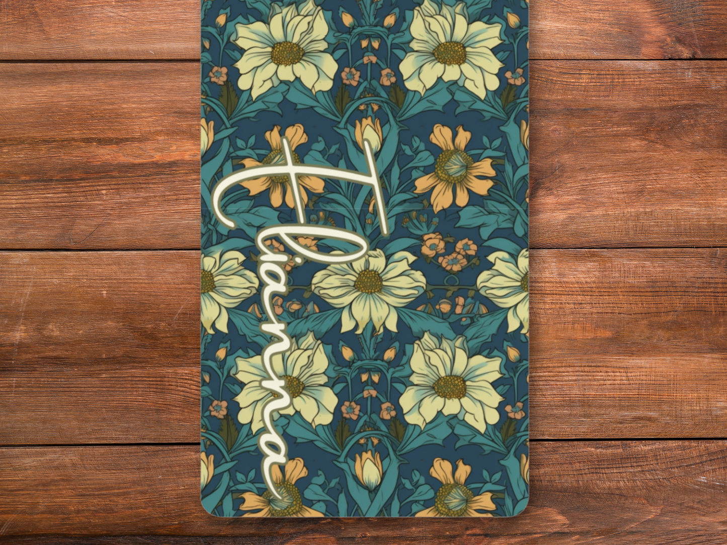 Personalized Indian Block Flower Print Yoga Mat: Custom Pilates Mat