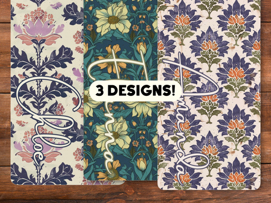 Personalized Indian Block Flower Print Yoga Mat: Custom Pilates Mat