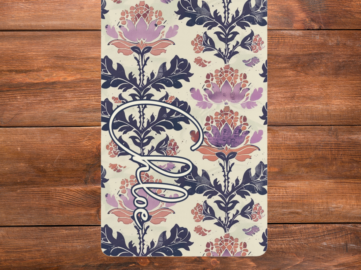 Personalized Indian Block Flower Print Yoga Mat: Custom Pilates Mat