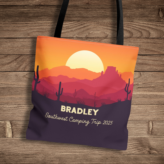 Personalized Southwest Vacation Tote Bag