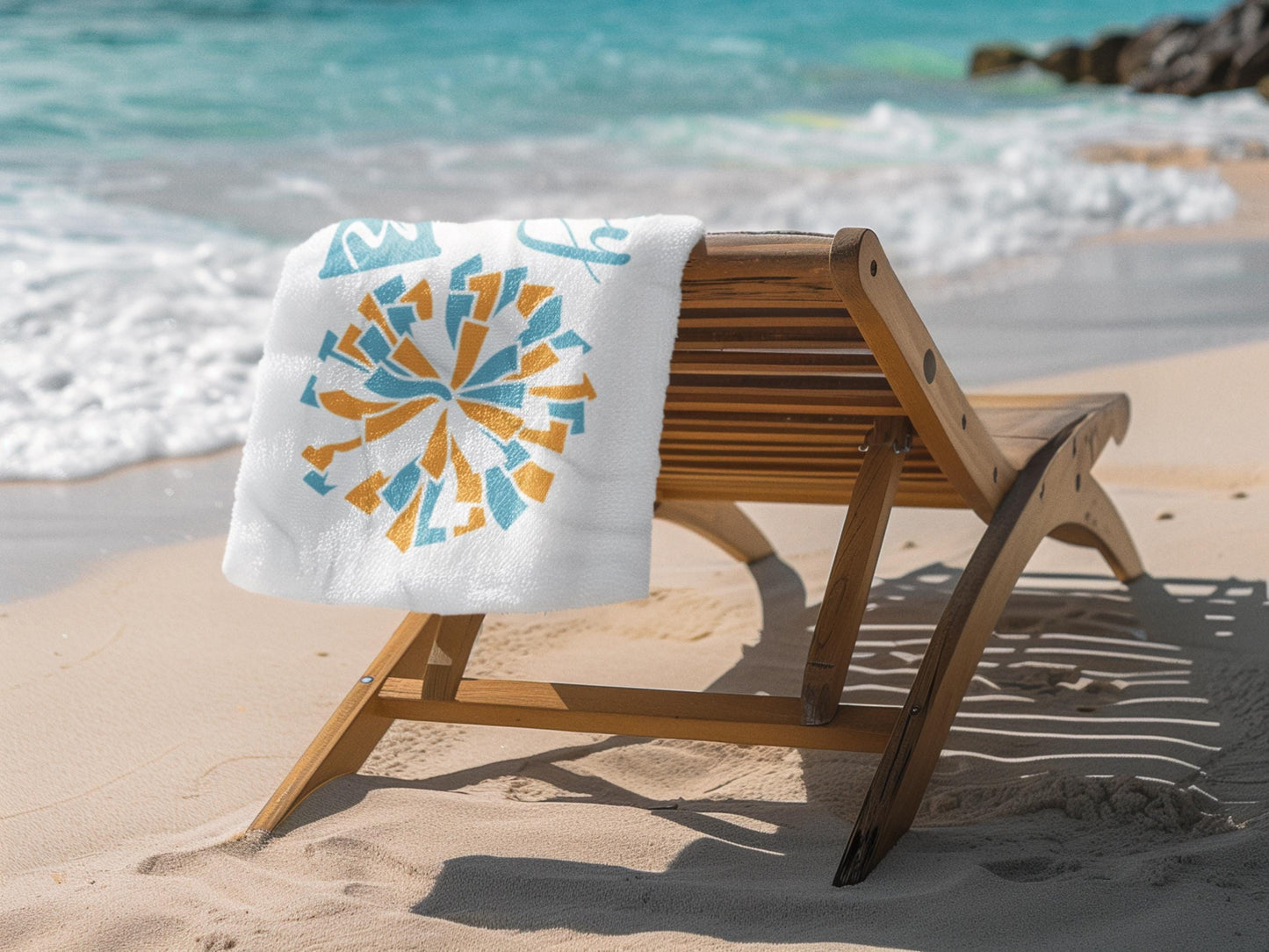 Personalized Cheerleader Towel: Custom Team Colors & Name