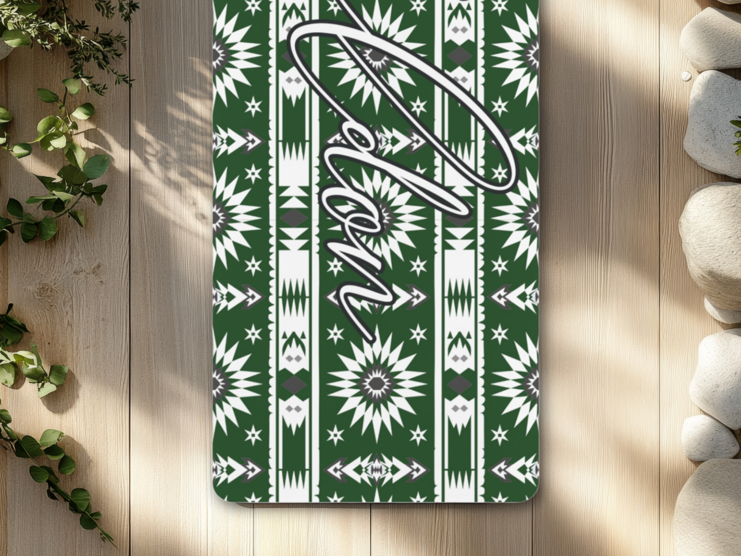 Personalized Southwest Pattern Yoga Mat: Custom Pilates Mat