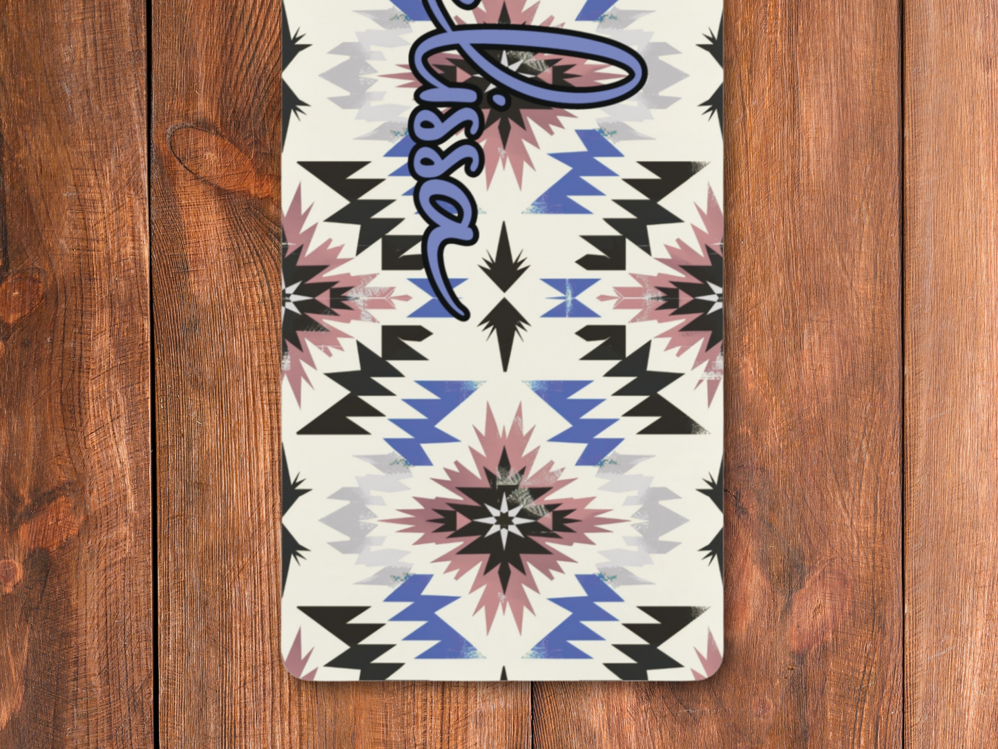 Personalized Southwest Native American Pattern Yoga Mat: Custom Pilates Mat